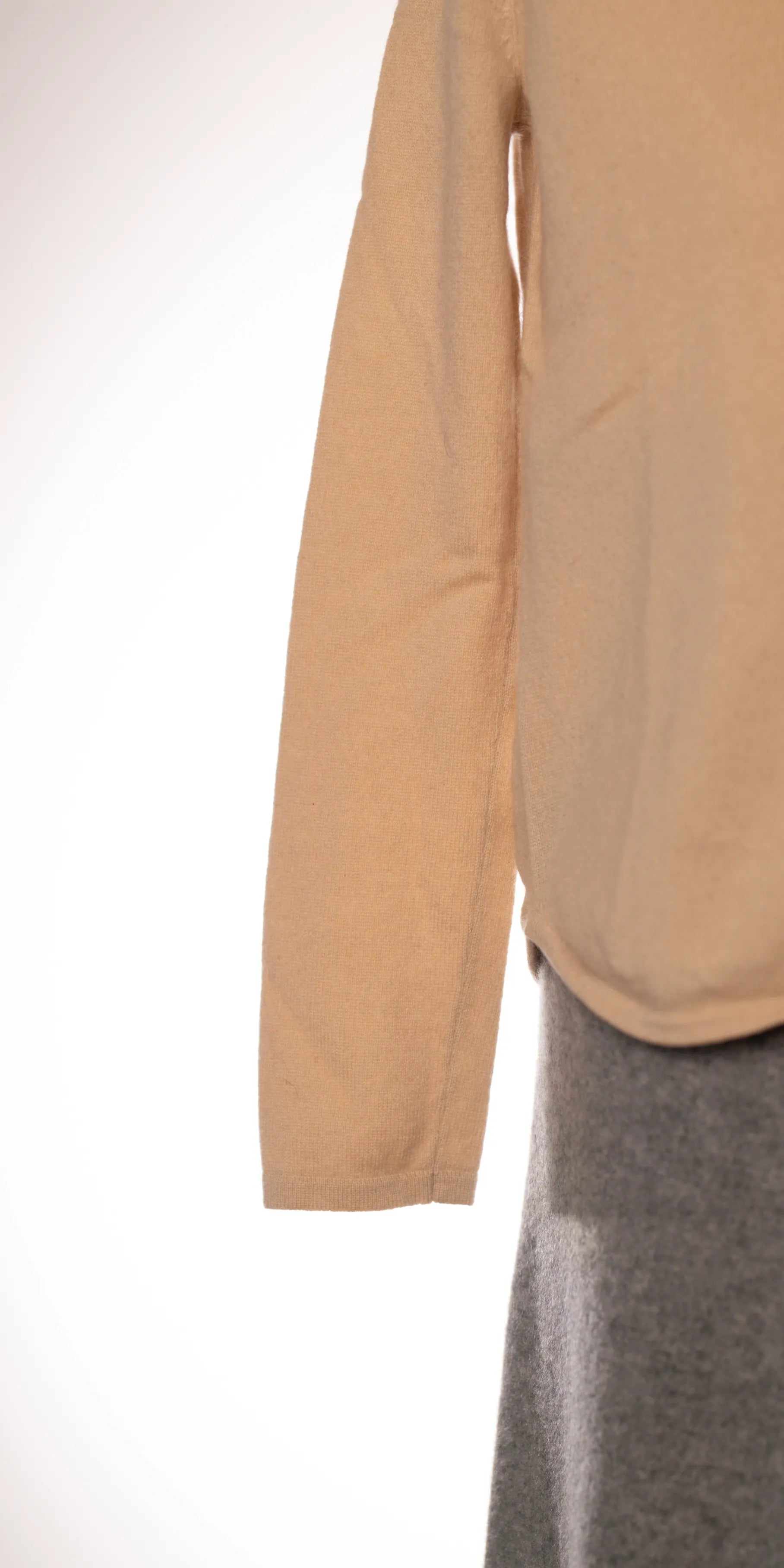 Cardigan din casmir cu guler - Precious Fiber