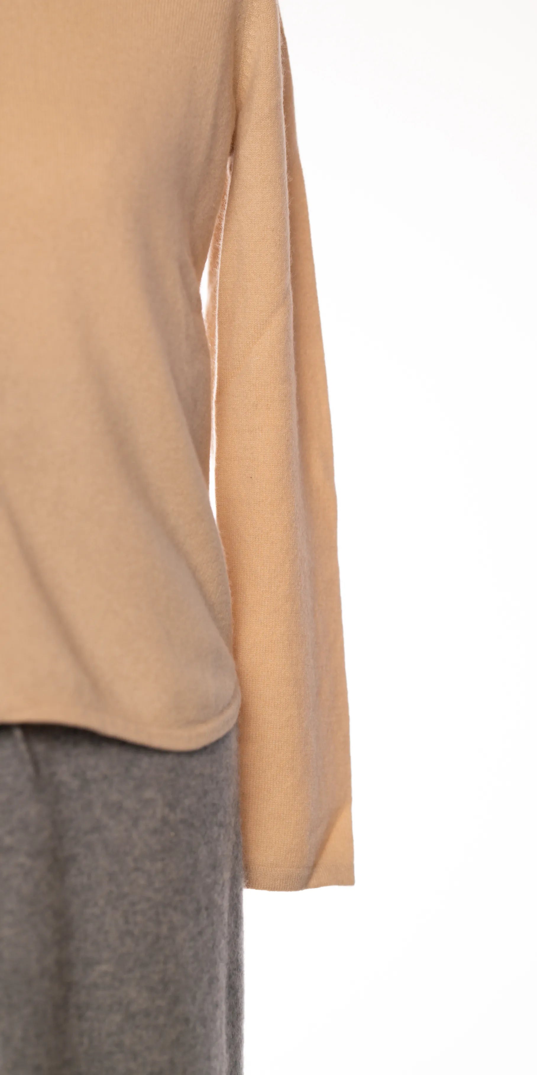 Cardigan din casmir cu guler - Precious Fiber