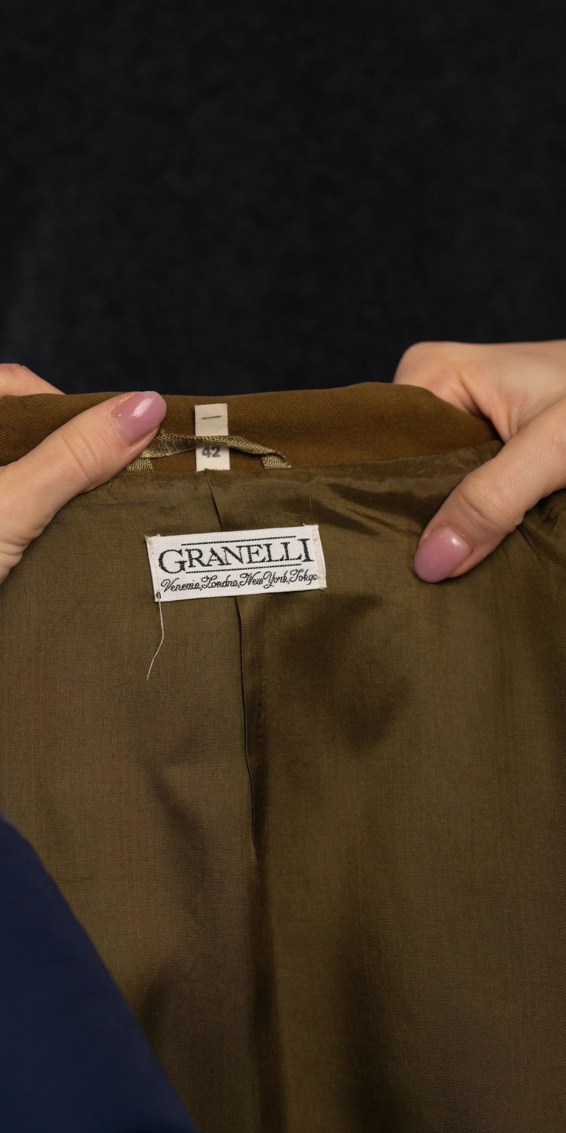 Sacou tweed din lana - Granelli