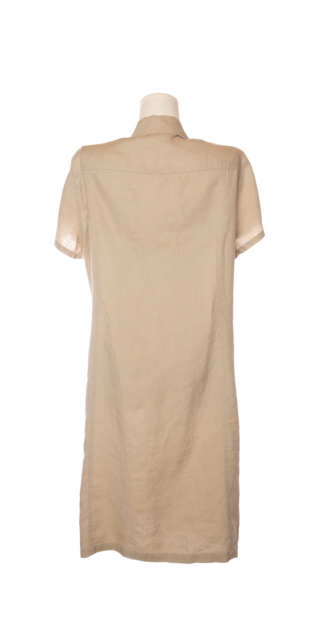 Rochie din in cu nasturi functionali - Biaggini