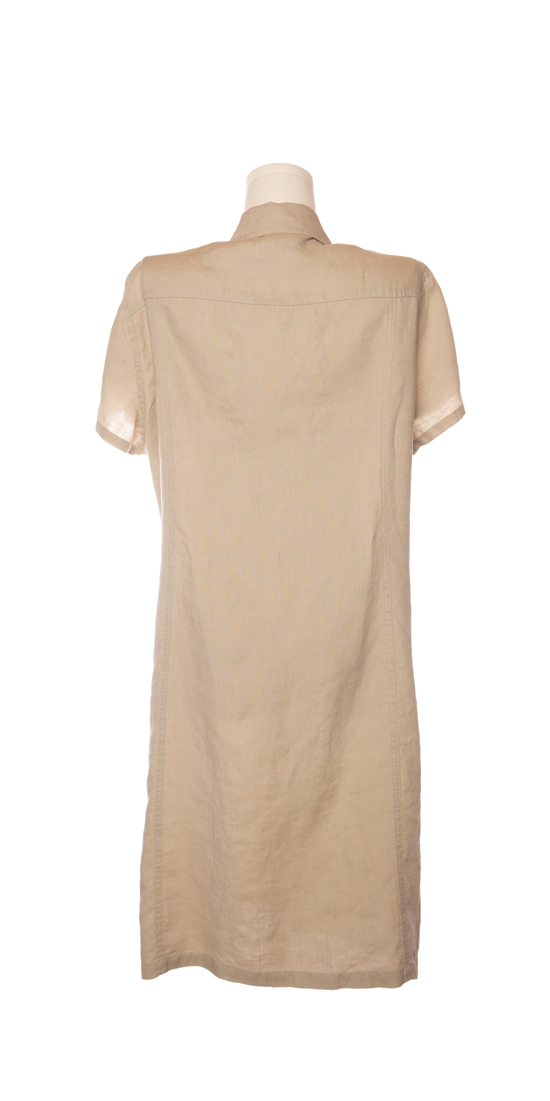 Rochie din in cu nasturi functionali - Biaggini