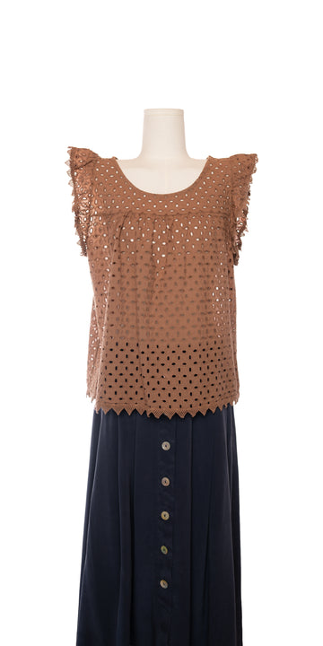 Top cu perforatii - Made in Italy