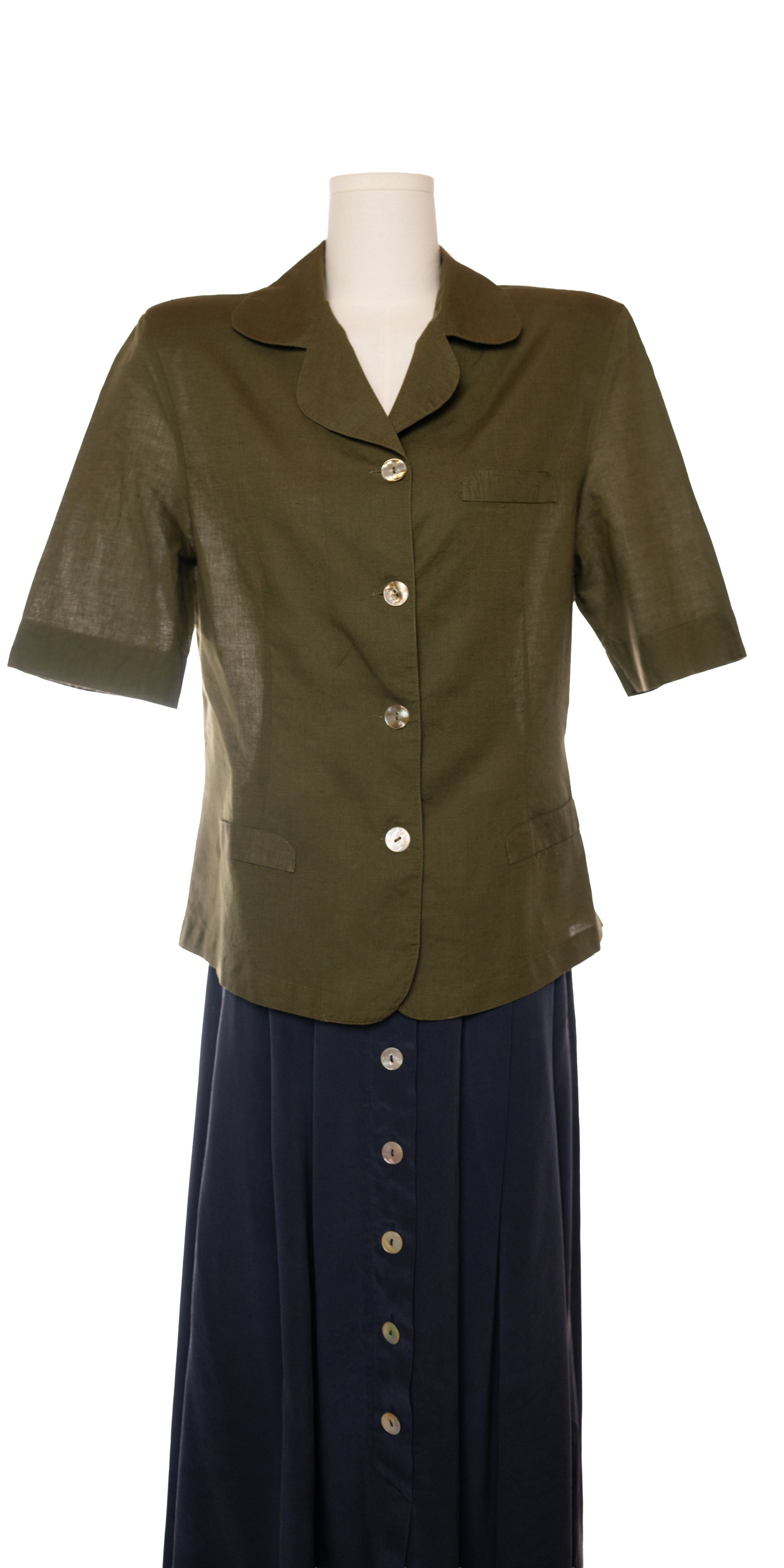 Camasa din blend de in - United Colors of Benetton