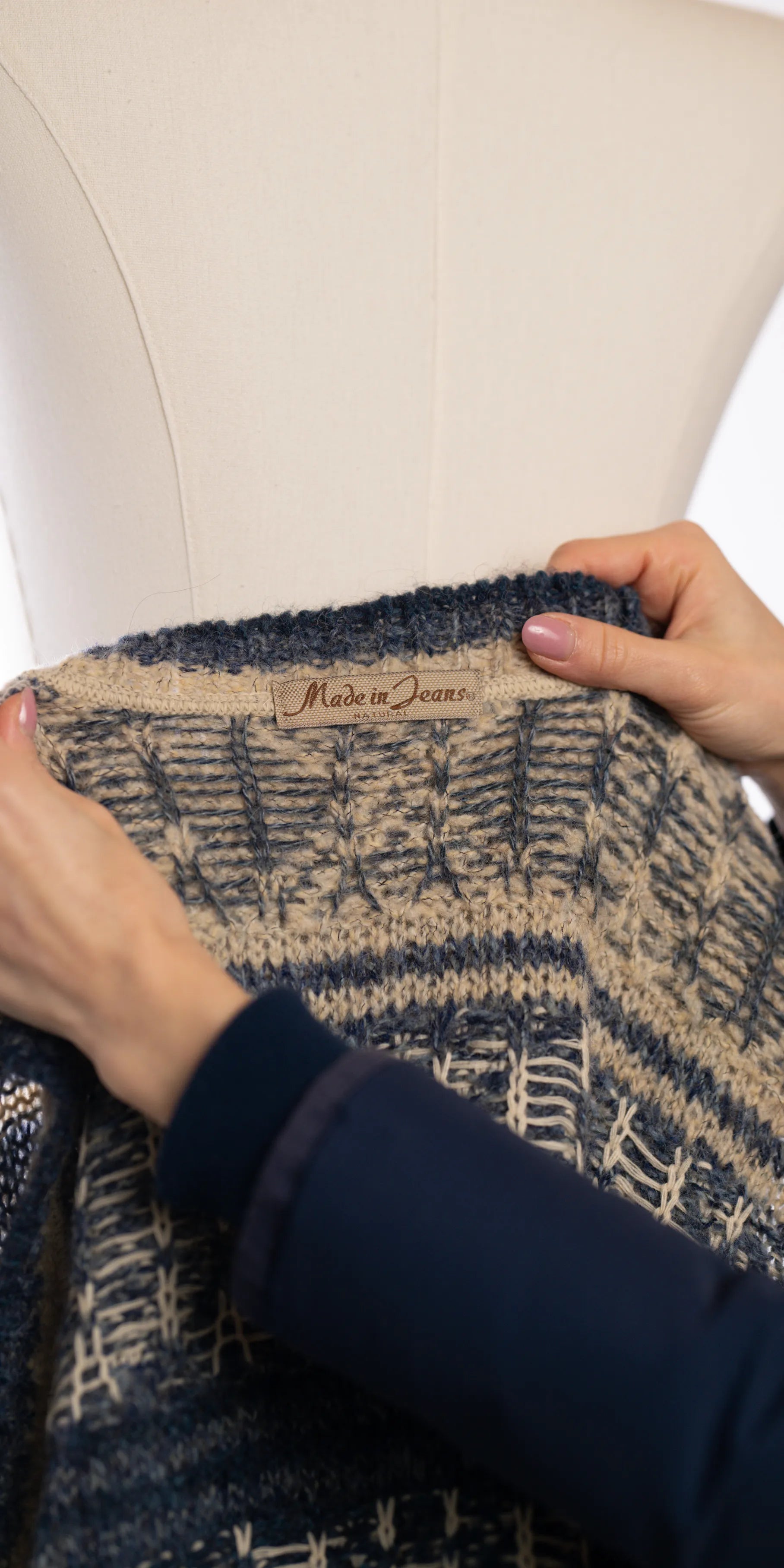 Vesta lejera cu lana de alpaca- Made in Jeans Natural