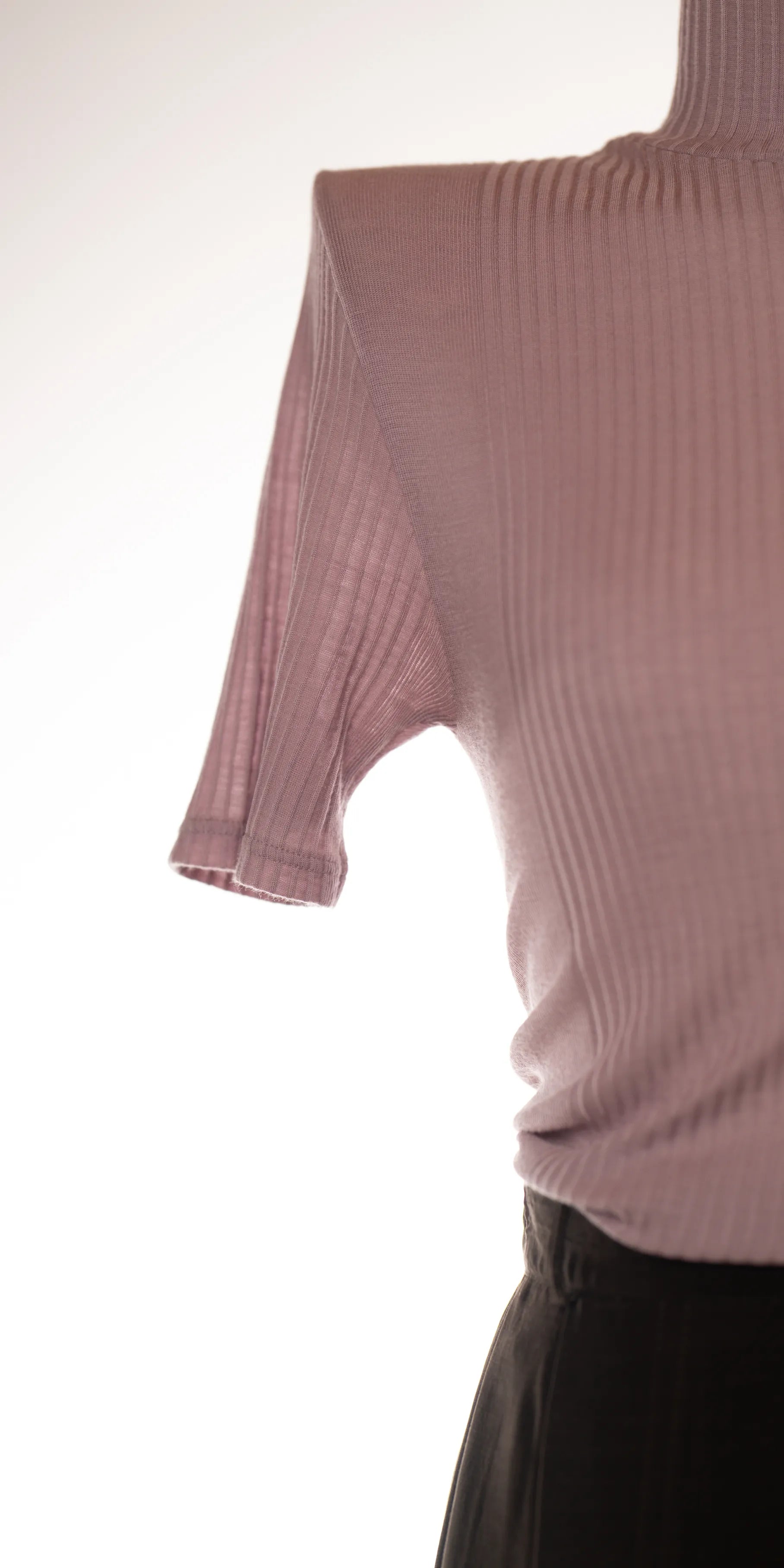 Tricou rib din lana de vara si bumbac - EGi