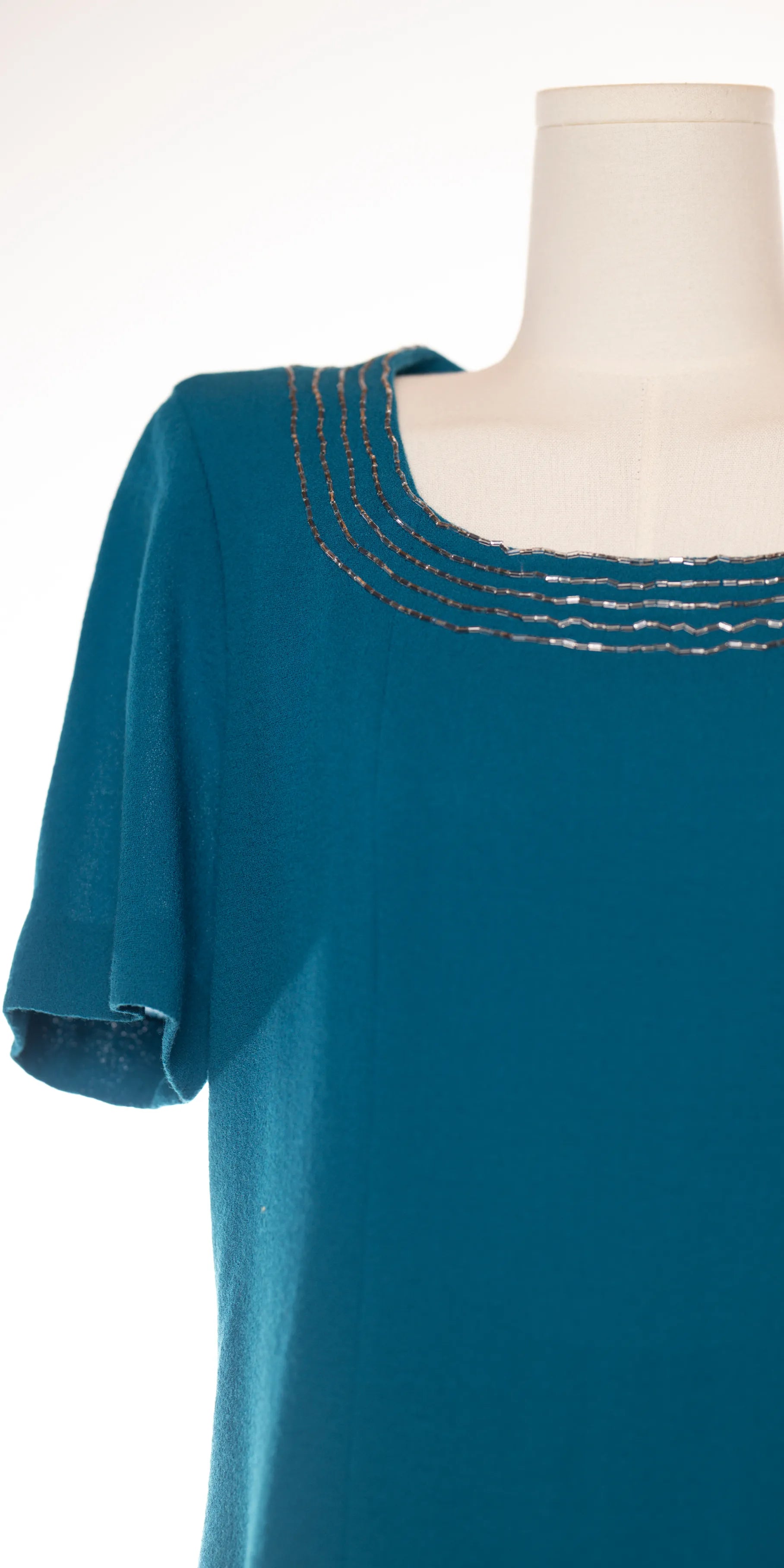 Deux piece din lana crep - Rochie si pardesiu