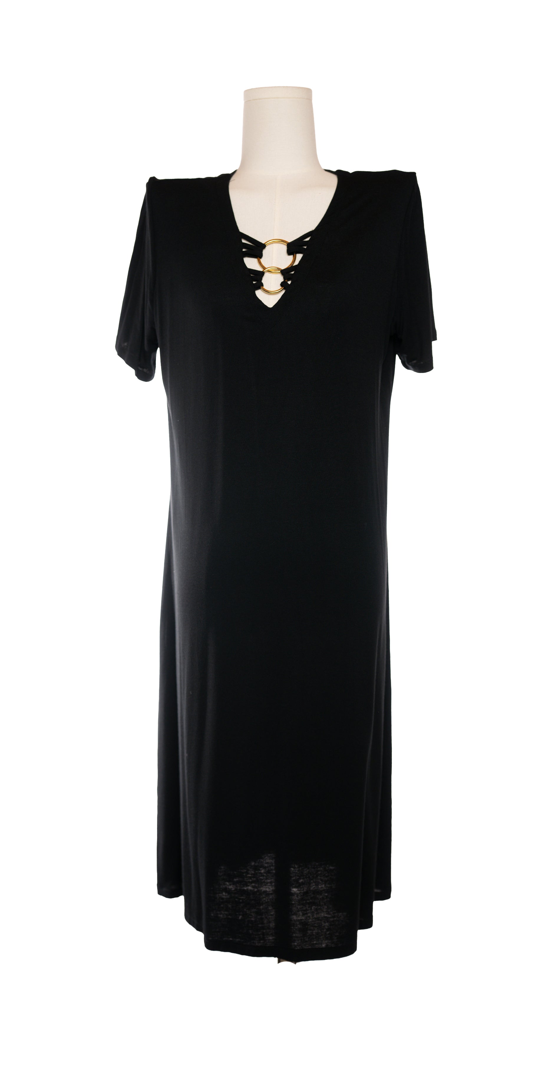 Rochie cu detaliu auriu - Heneuoli