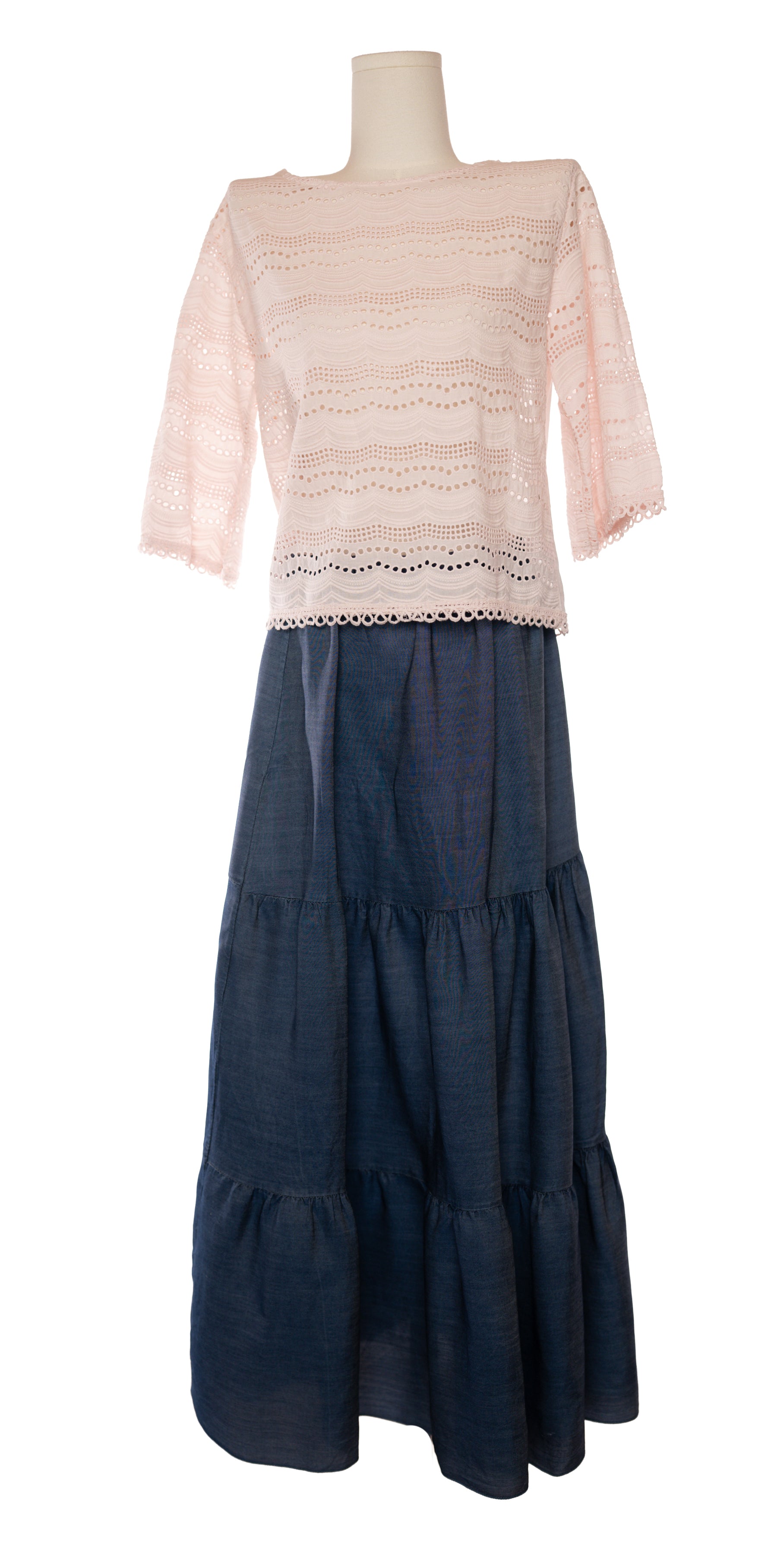 Bluza cu broderie englezeasca - Made in Italy