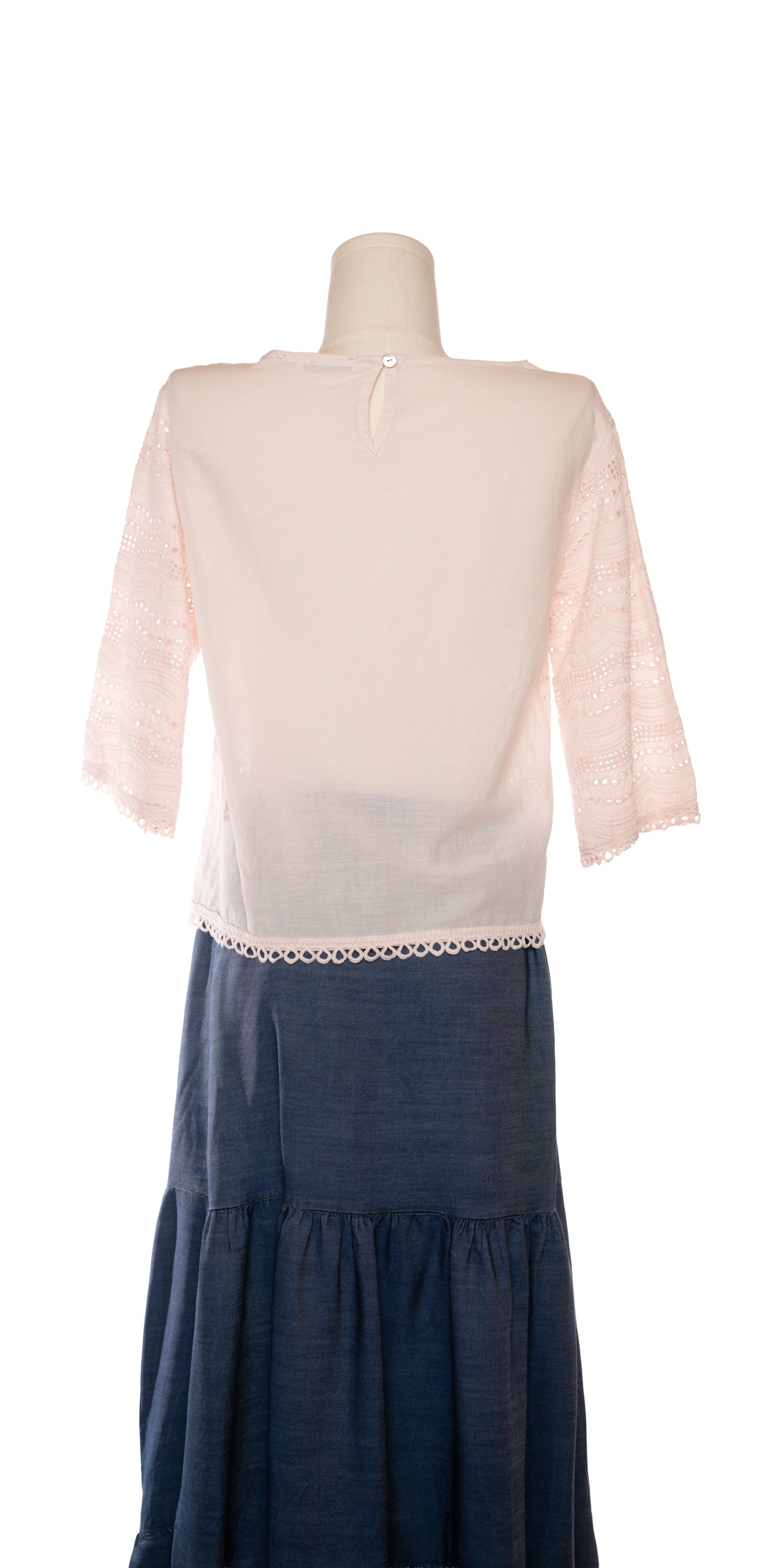 Bluza cu broderie englezeasca - Made in Italy