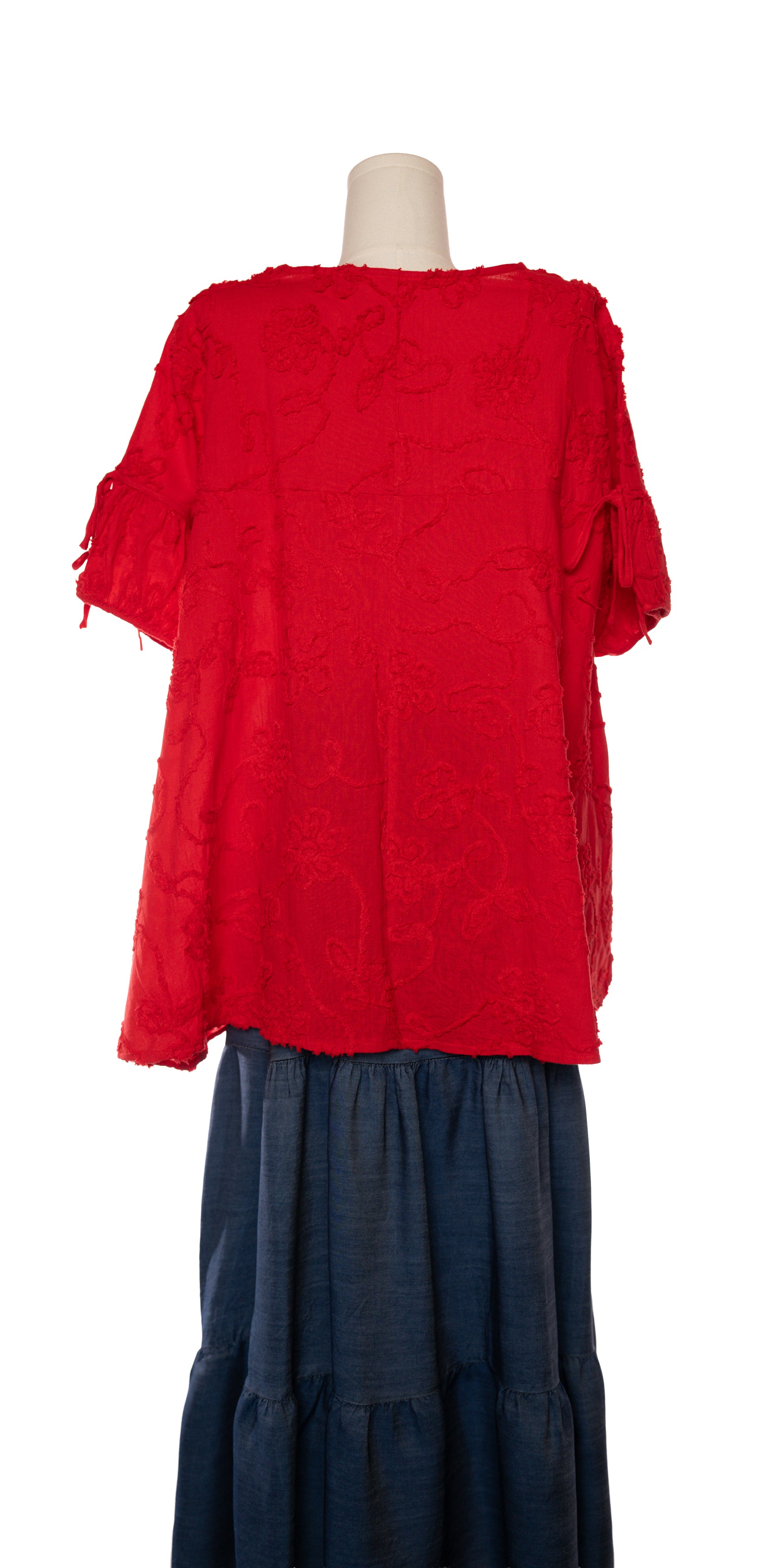 Bluza asimetrica cu detalii 3D