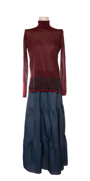 Bluza semitransparenta cu fir stralucitor  - Maliparmi