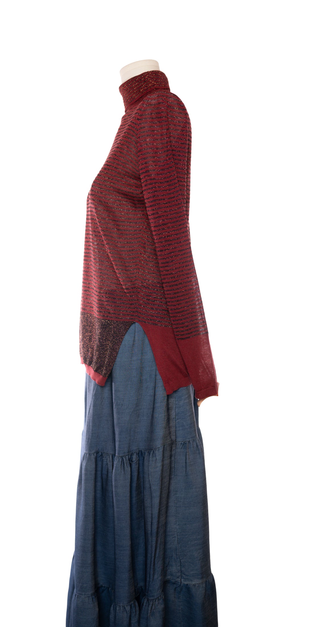Bluza semitransparenta cu fir stralucitor  - Maliparmi