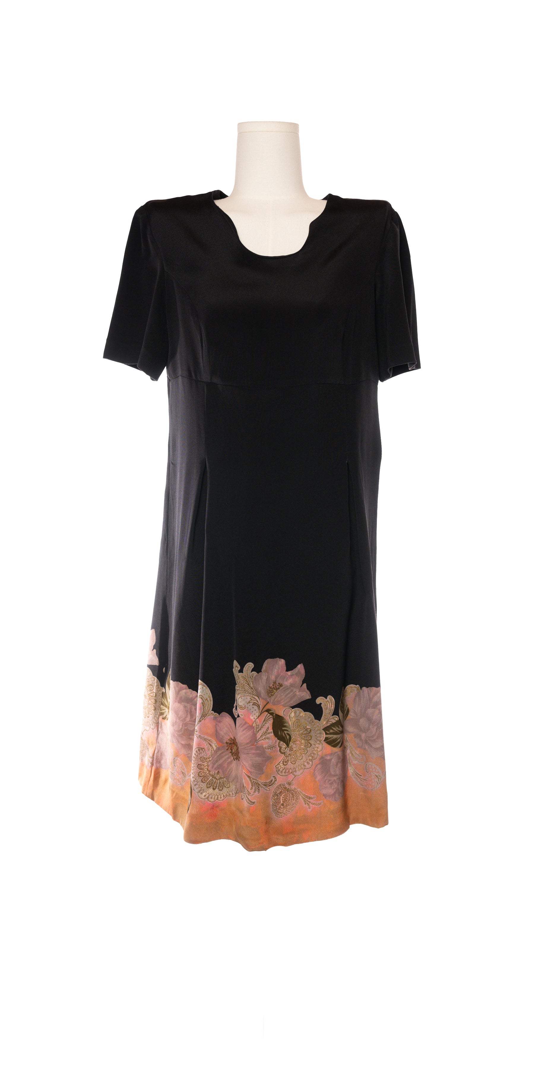 Rochie handmade fina cu detalii aurii