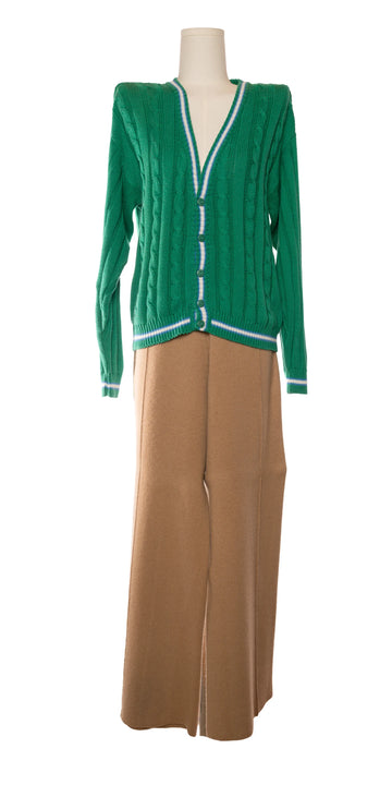 Cardigan cu torsade din bumbac