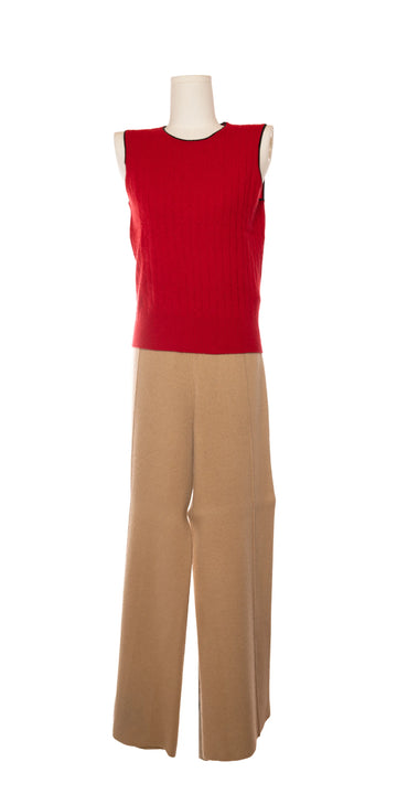 Bluza fara maneci din casmir cu torsade - Ann Taylor