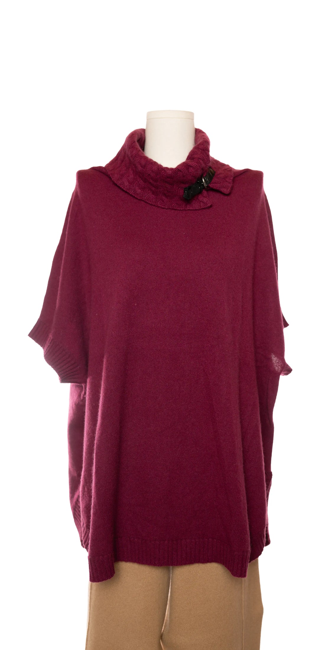 Bluza oversized cu maneci fluture din casmir