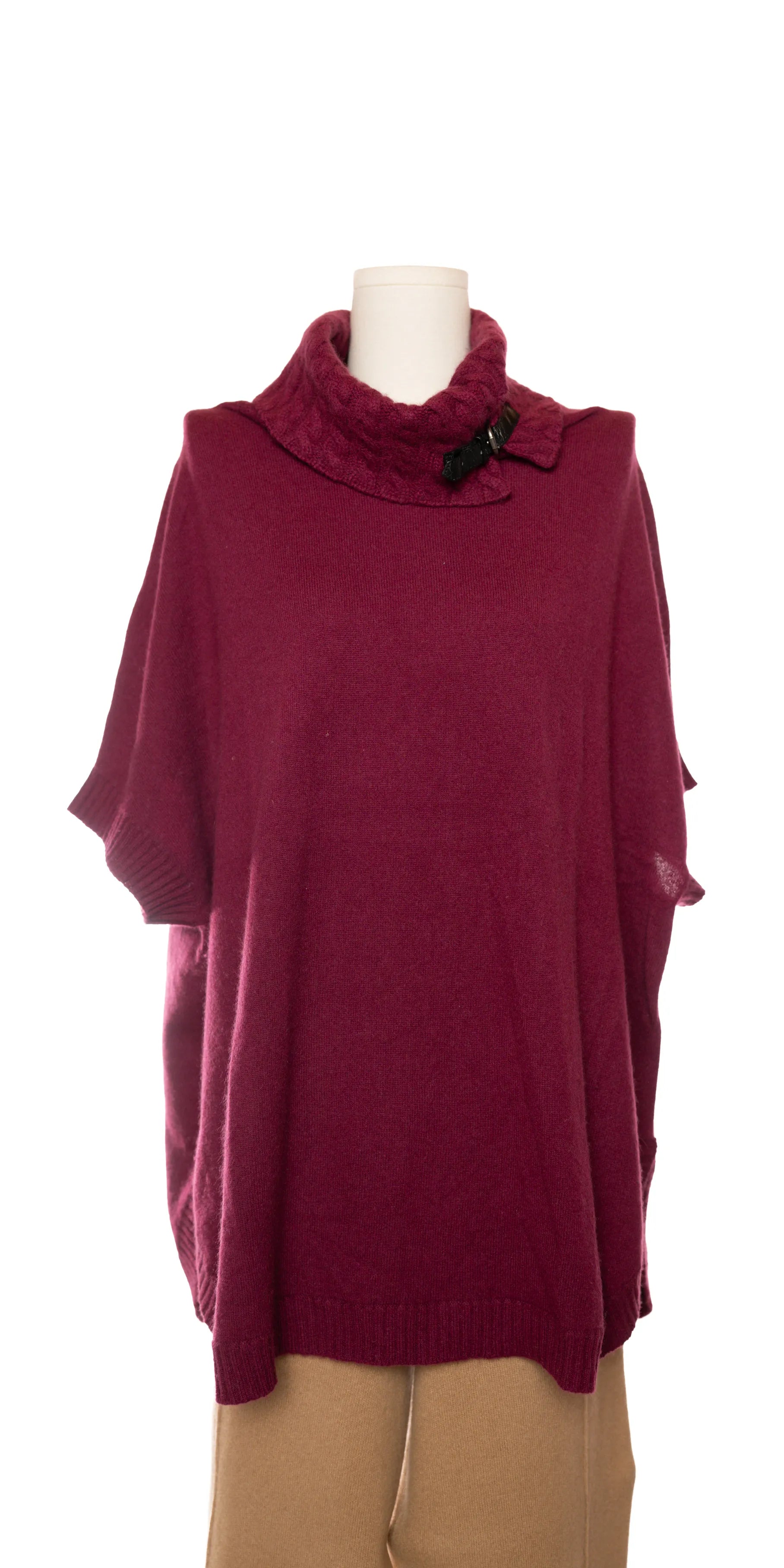Bluza oversized cu maneci fluture din casmir