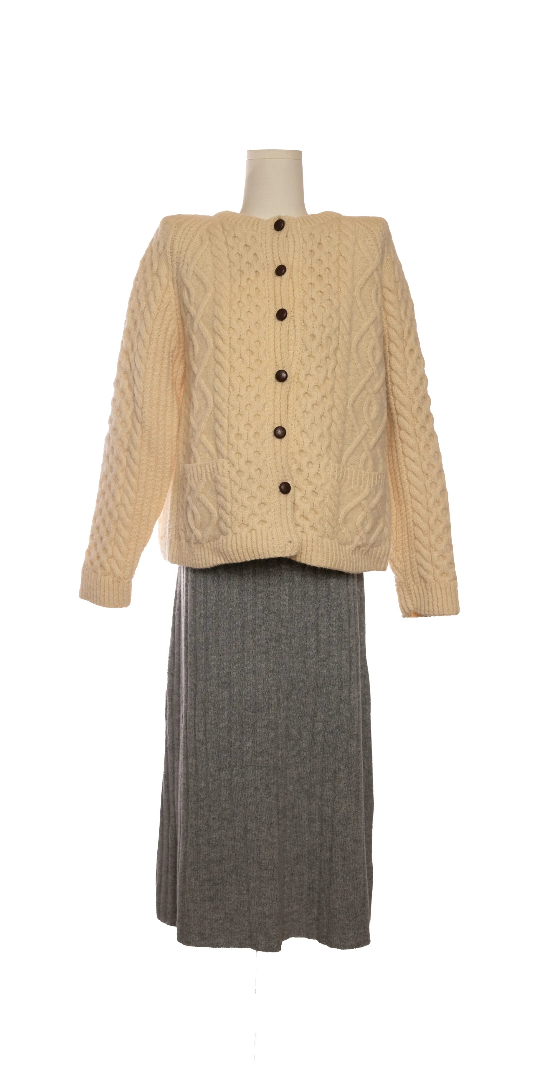 Cardigan din lana cu buzunare