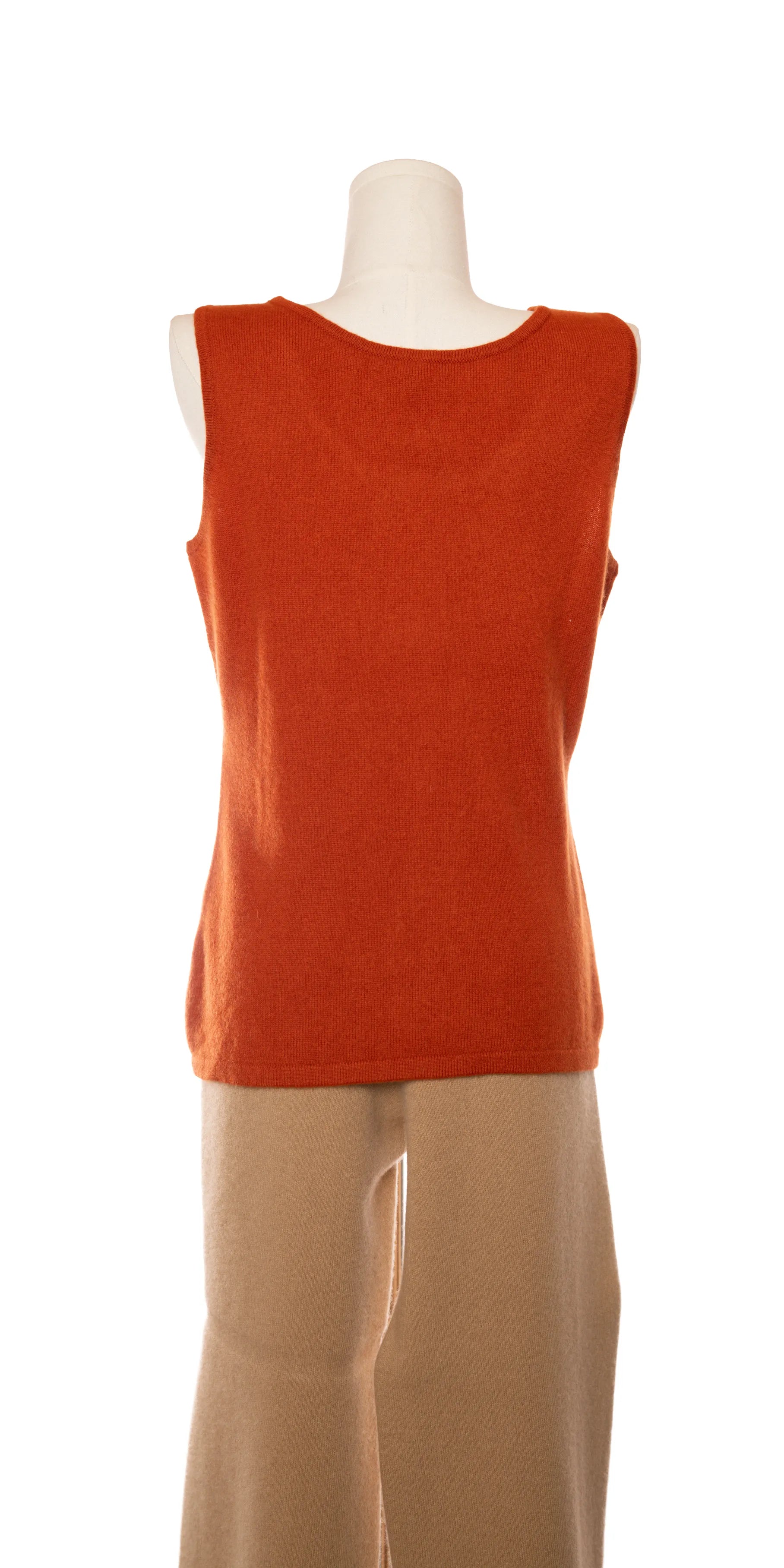 Bluza fara maneci din casmir fin - Neiman Marcus