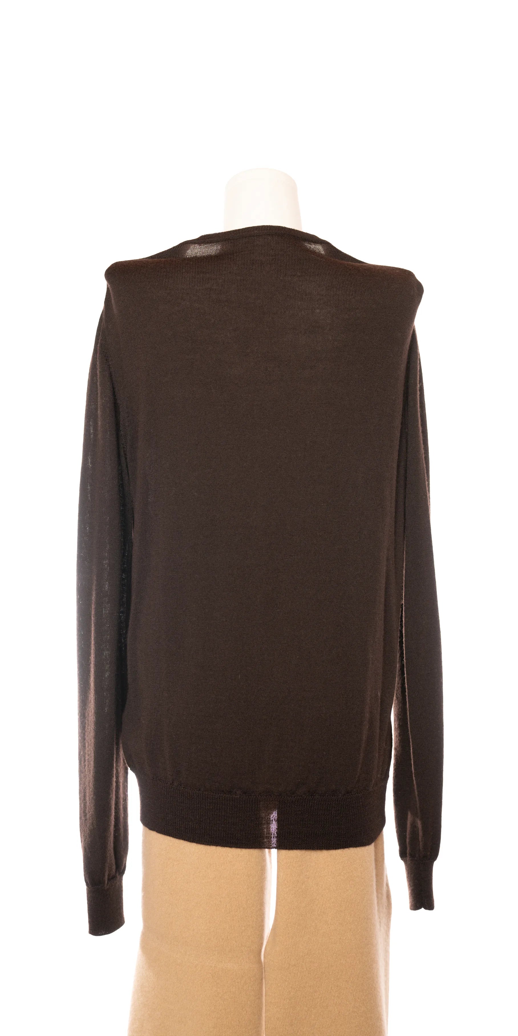 Cardigan din merino fin si aerat