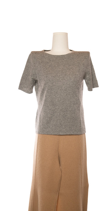 Bluza cu maneca scurta din casmir aerat - Ann Taylor