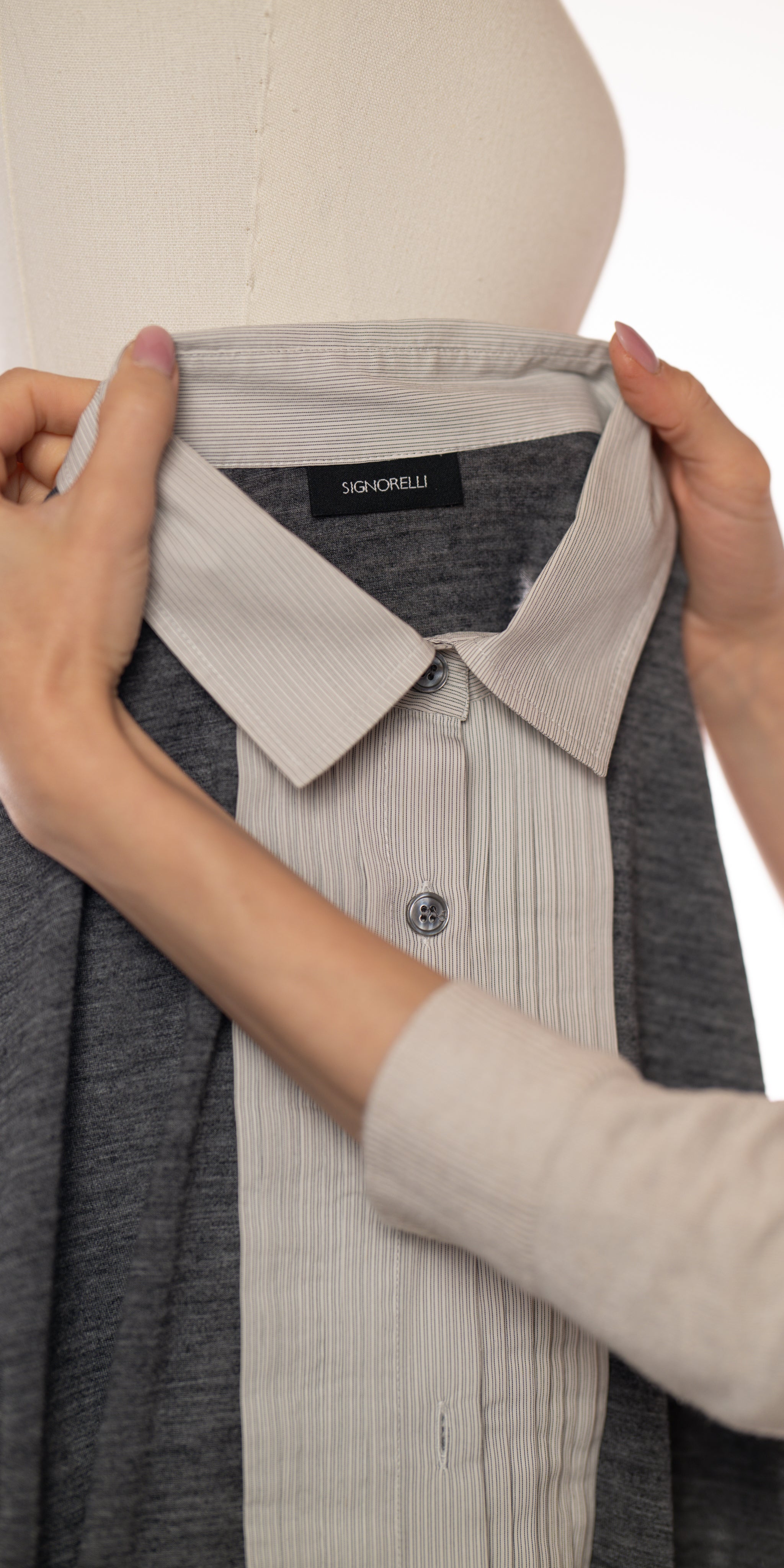 Bluza tip camasa cu lana de vara - Signorelli