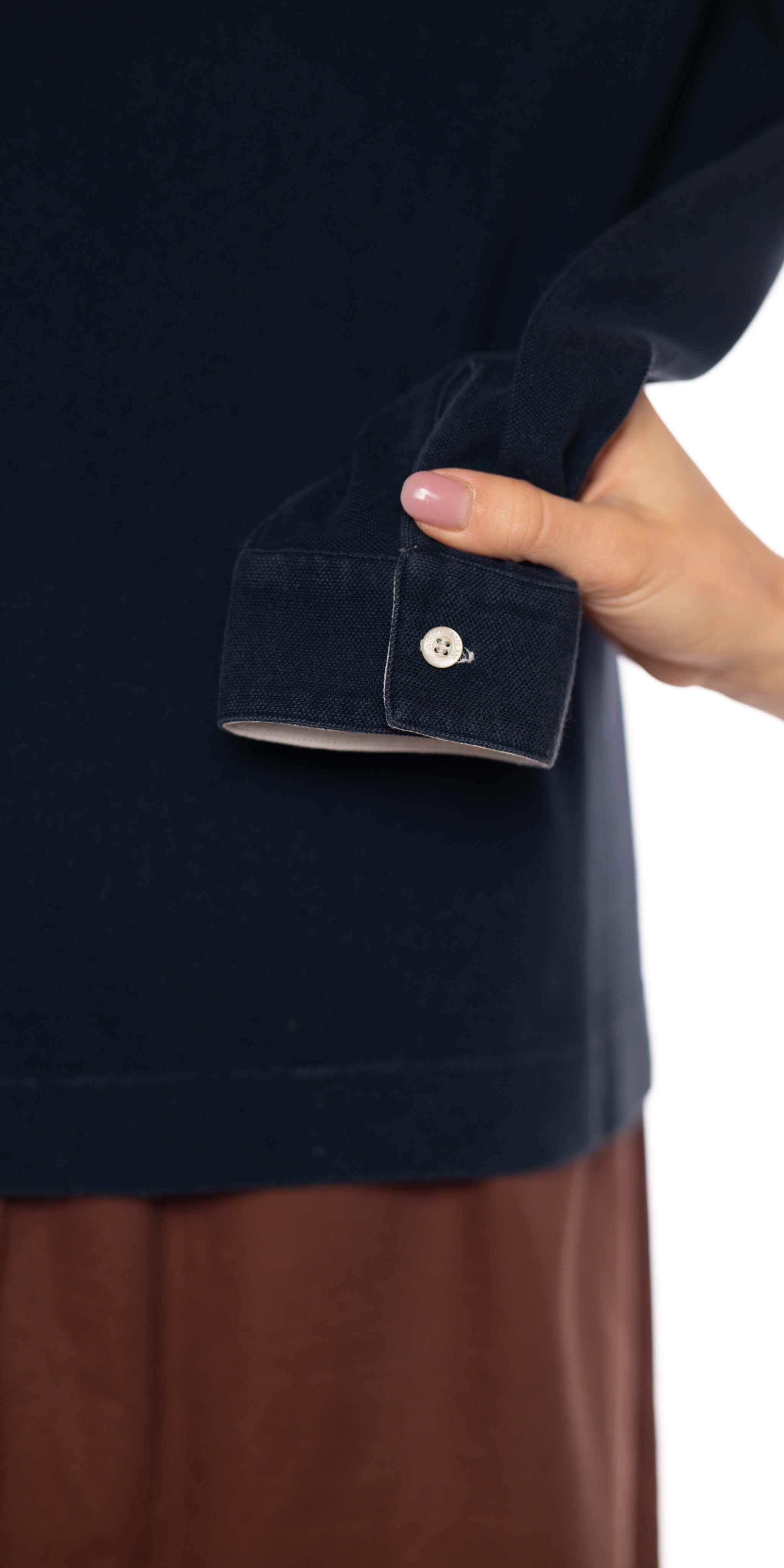 Bluza polo din bumbac structurat - Intrecci Asolani