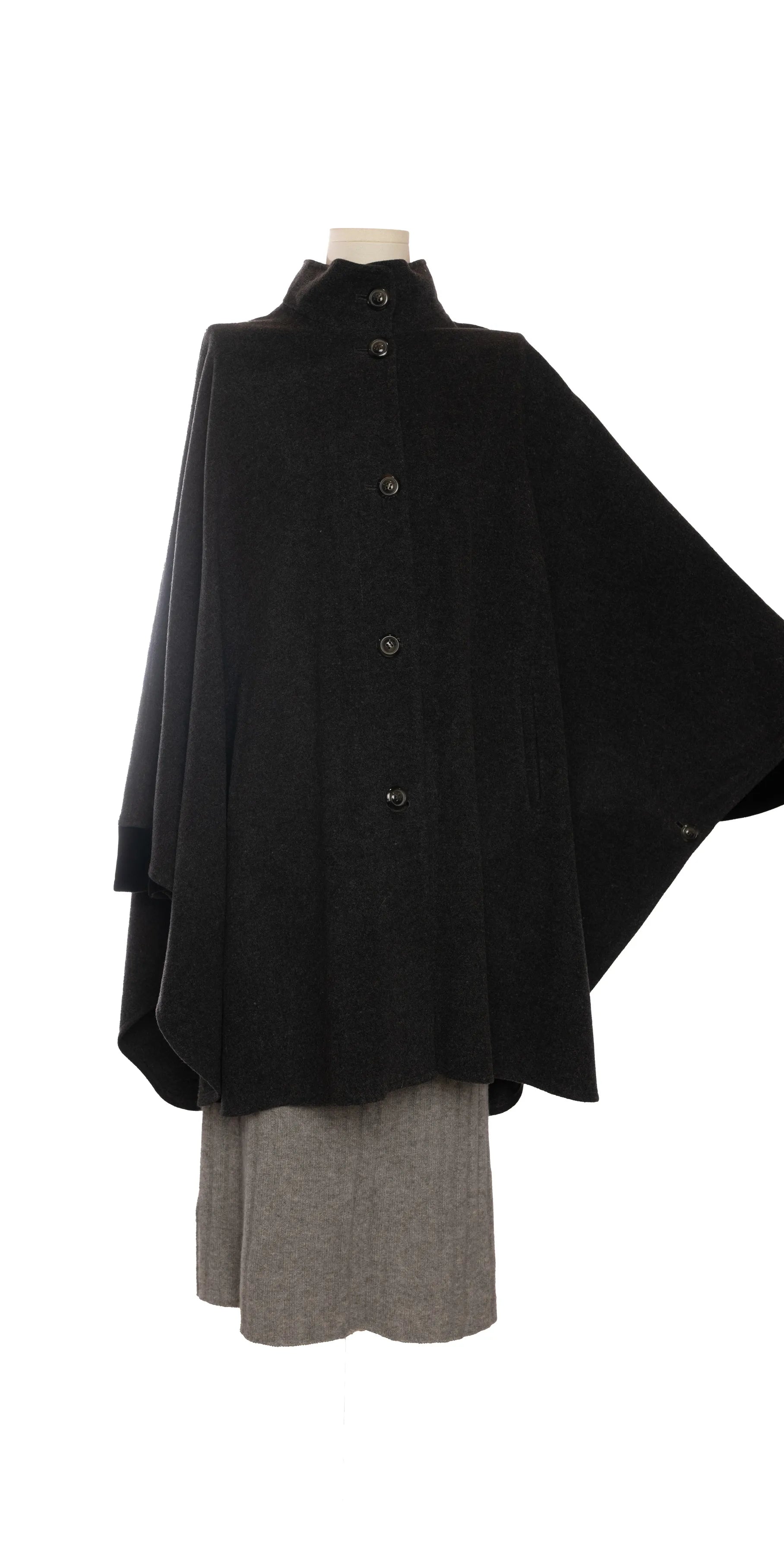 Poncho din lana si casmir