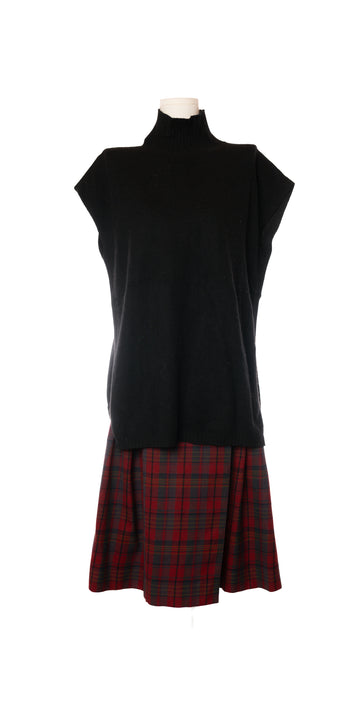 Bluza oversized fara maneci din casmir - Sutton