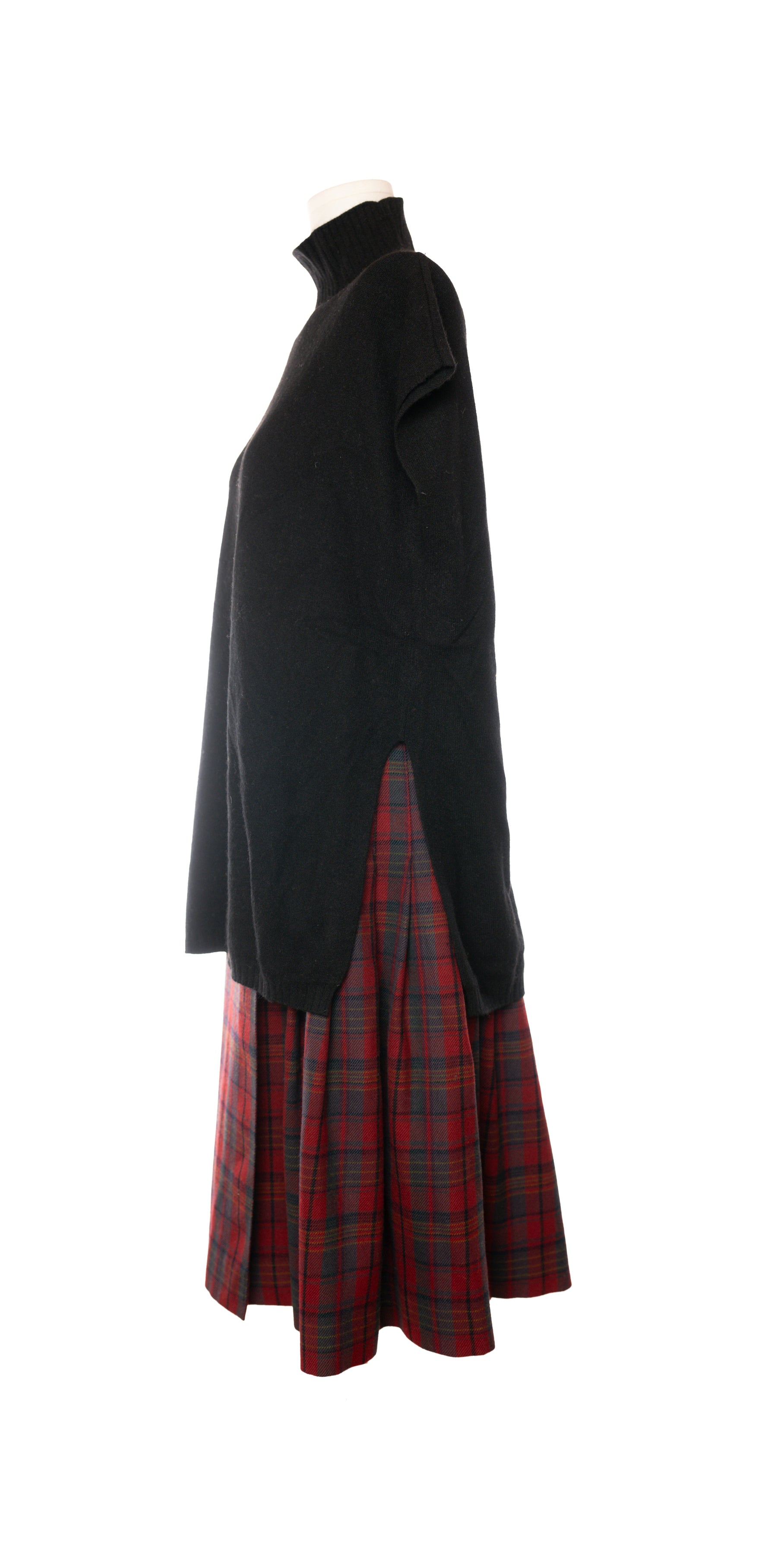 Bluza oversized fara maneci din casmir - Sutton