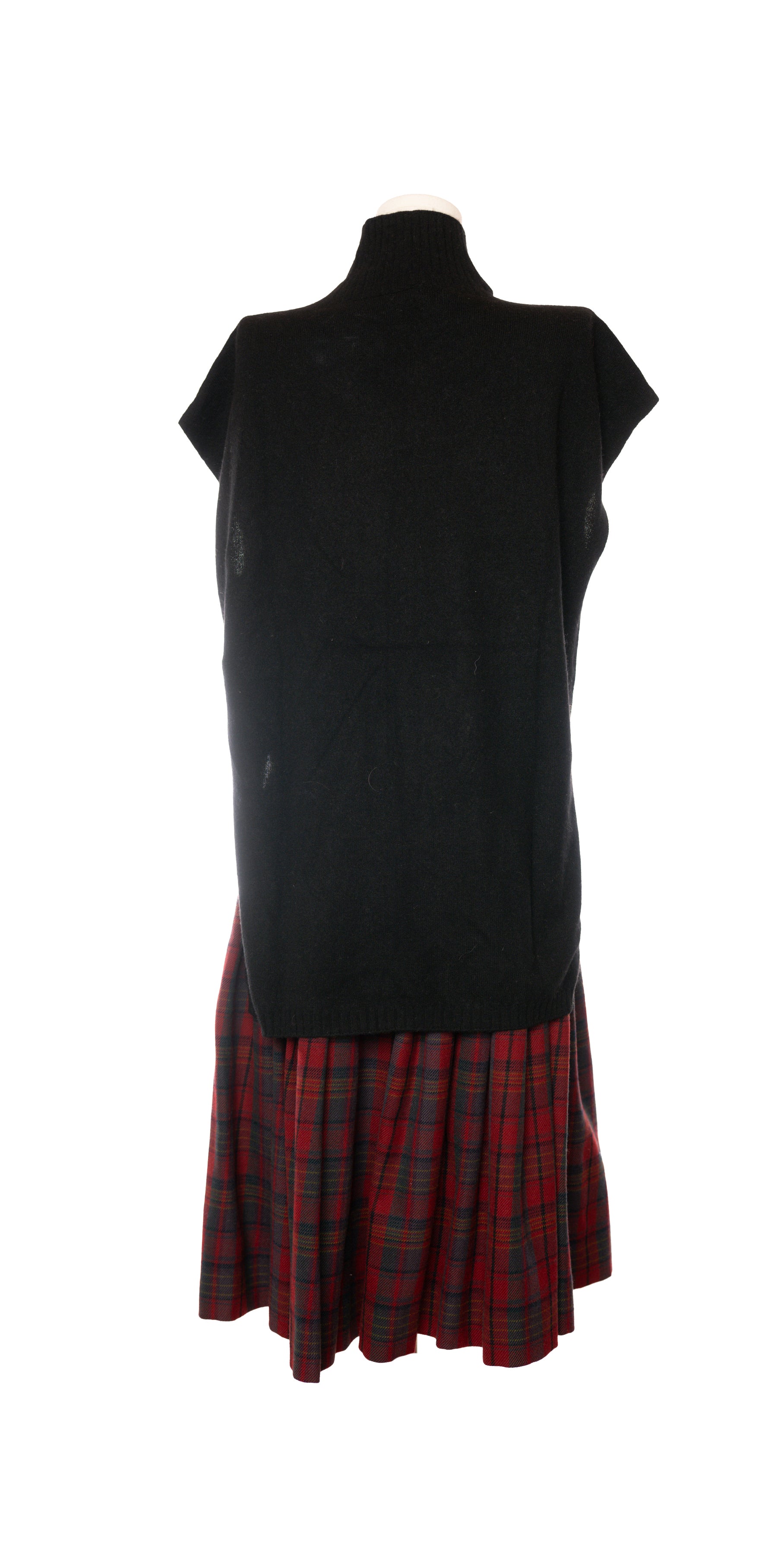 Bluza oversized fara maneci din casmir - Sutton