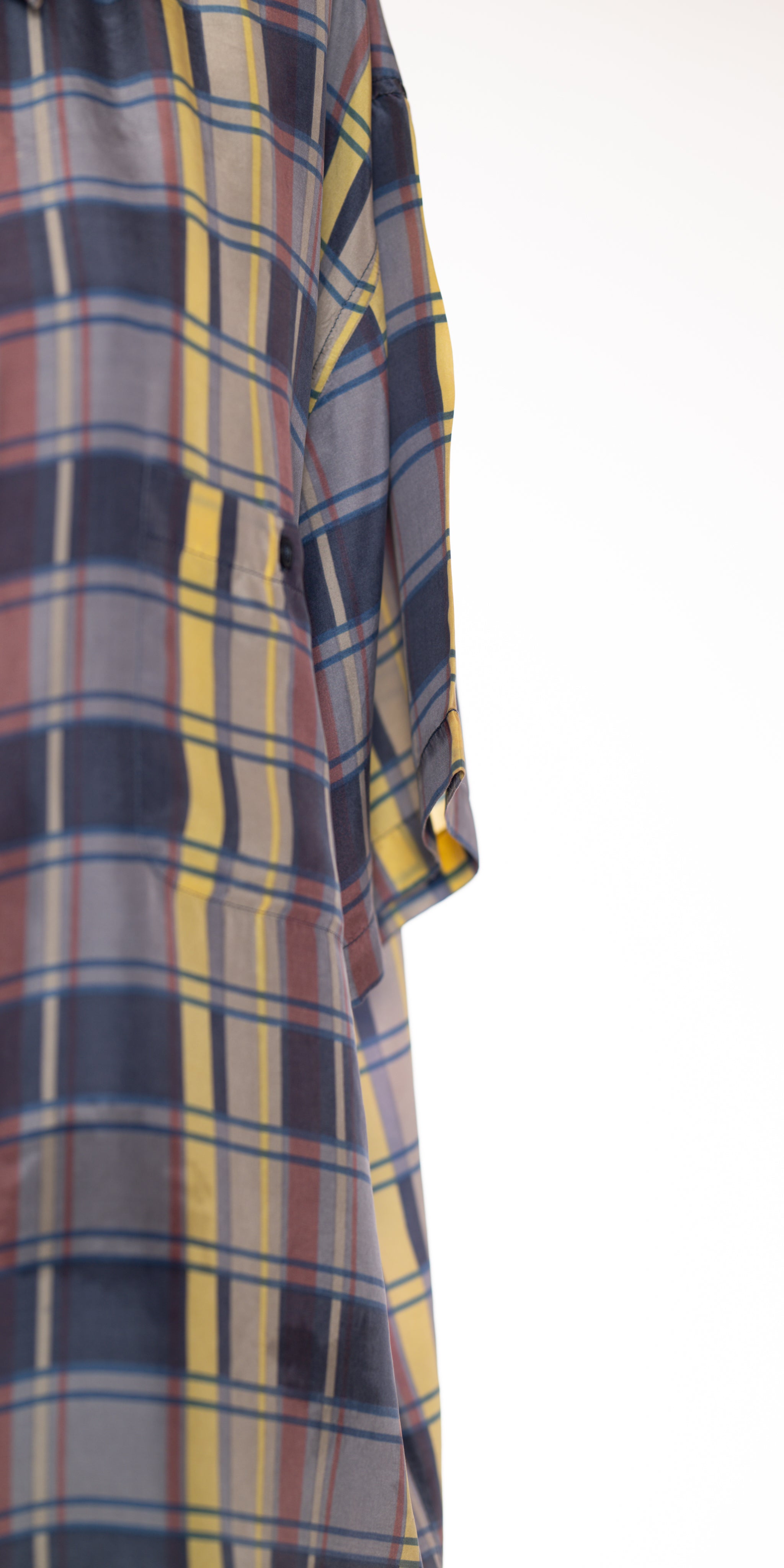 Camasa oversized din matase naturala fluida - Loose