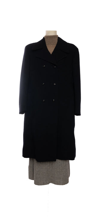 Palton handmade din lana crepe