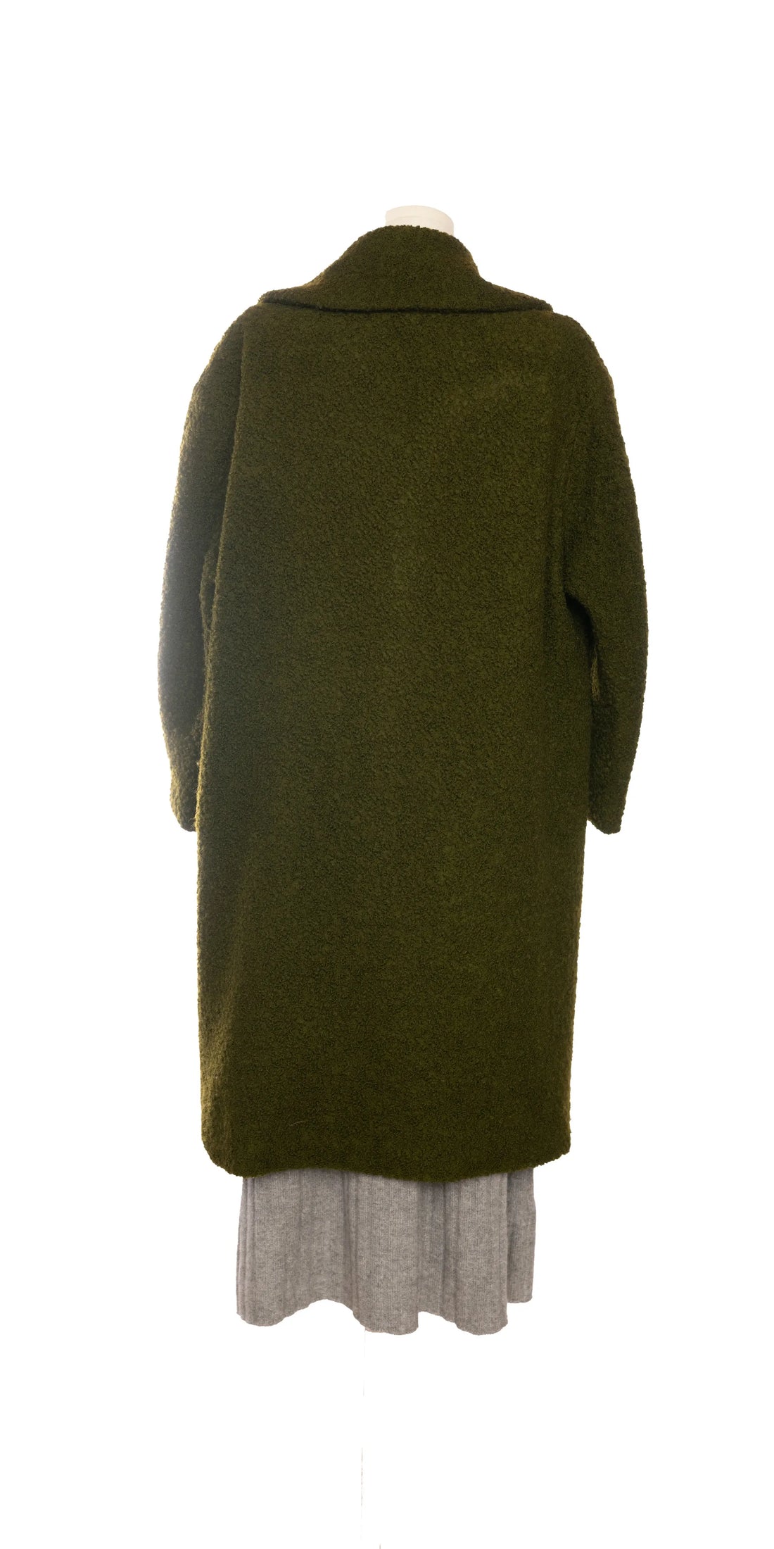 Palton oversized, handmade din lana boucle