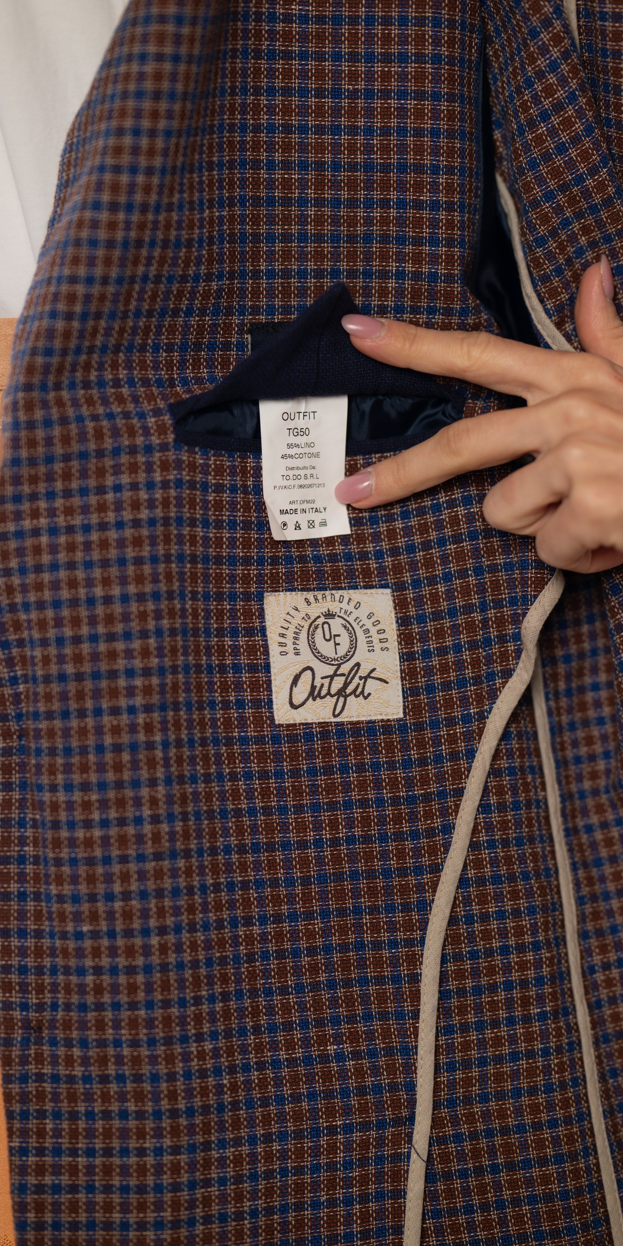 Sacou aerat din in si bumbac - Outfit Made in Italy