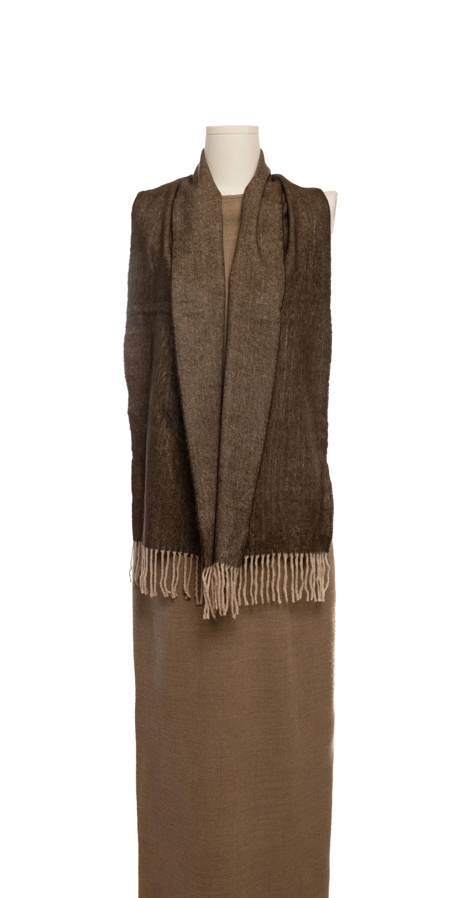 Fular imprimeu discret din casmir