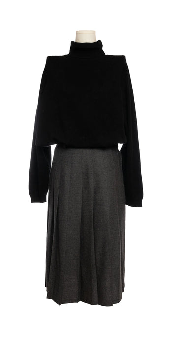 Fusta plisata din lana