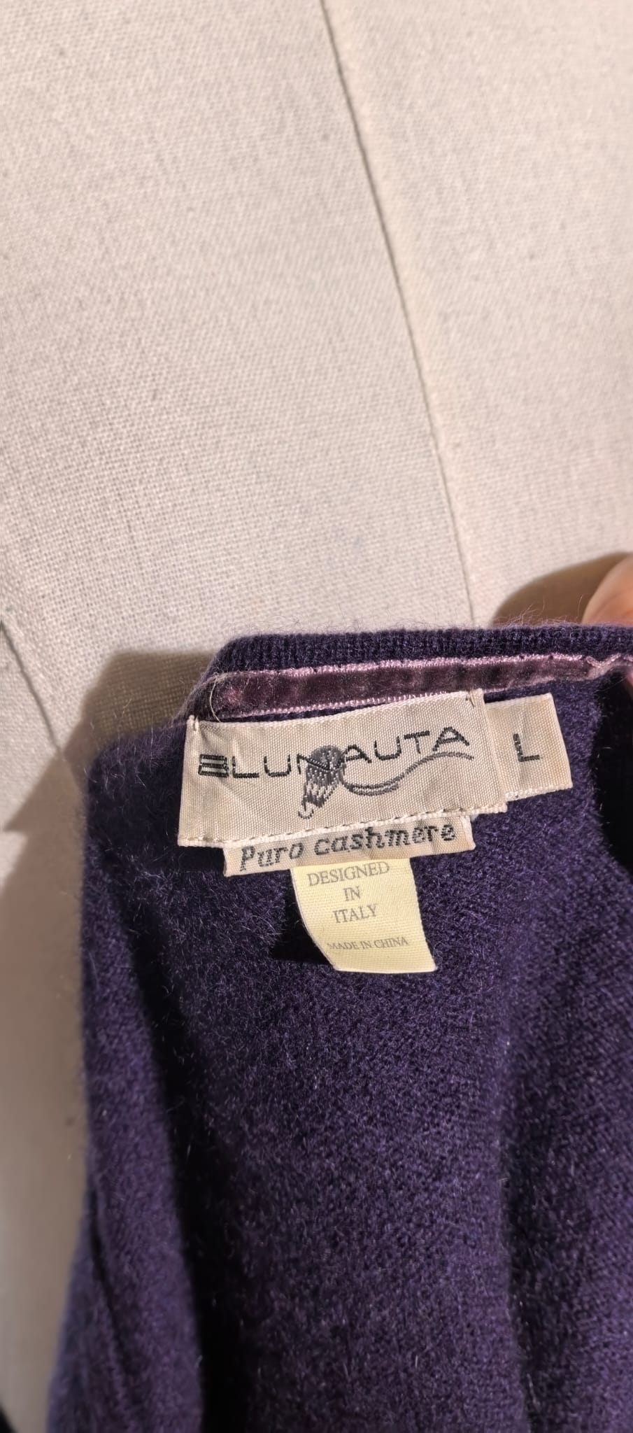Bluza mov pruna din casmir - Blunauta