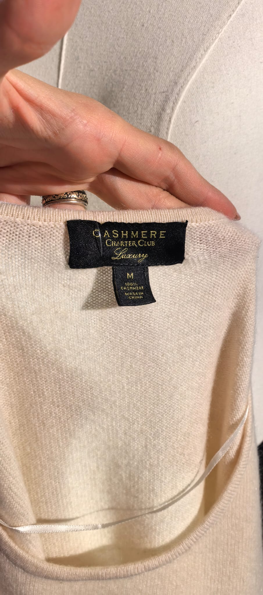 Bluza din casmir cu umerii goi -Charter Club