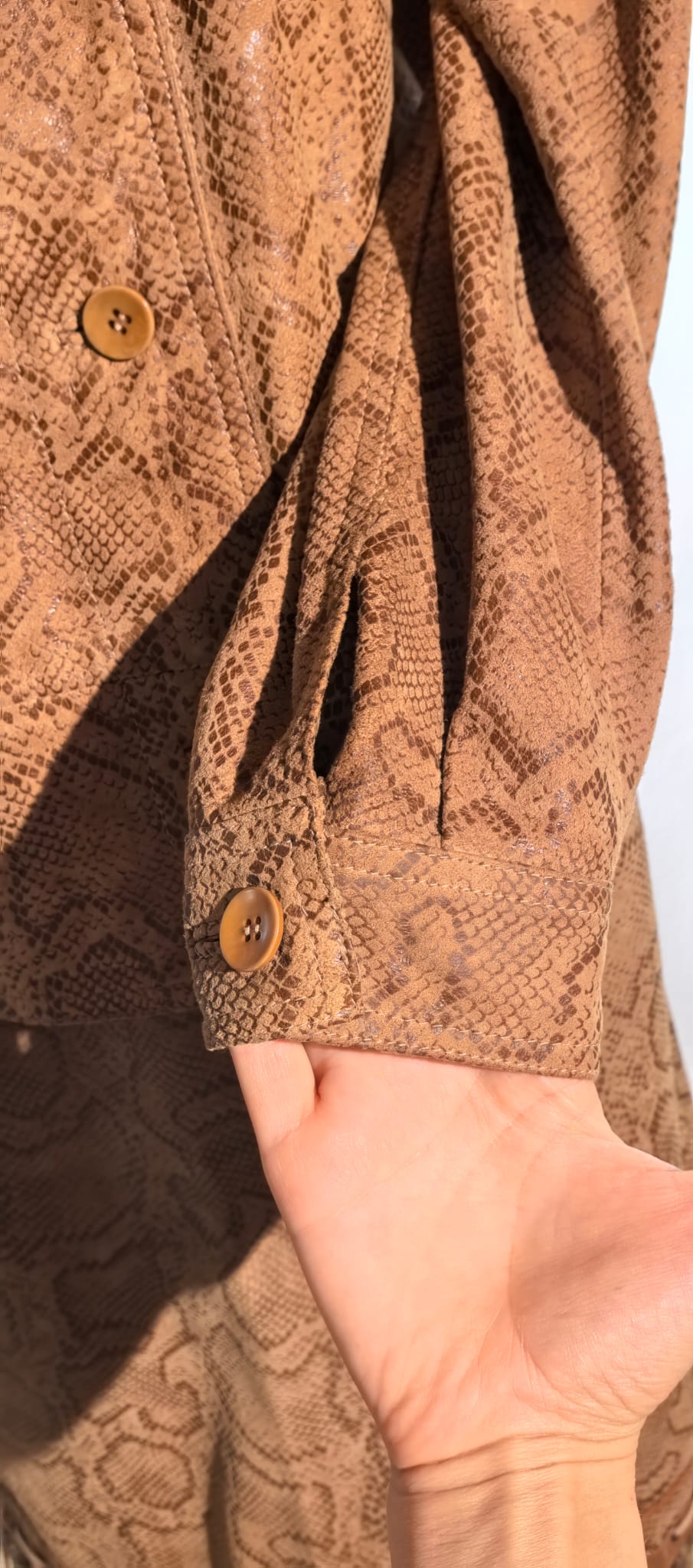 Set vintage din piele fina de nabuc - Mabrun