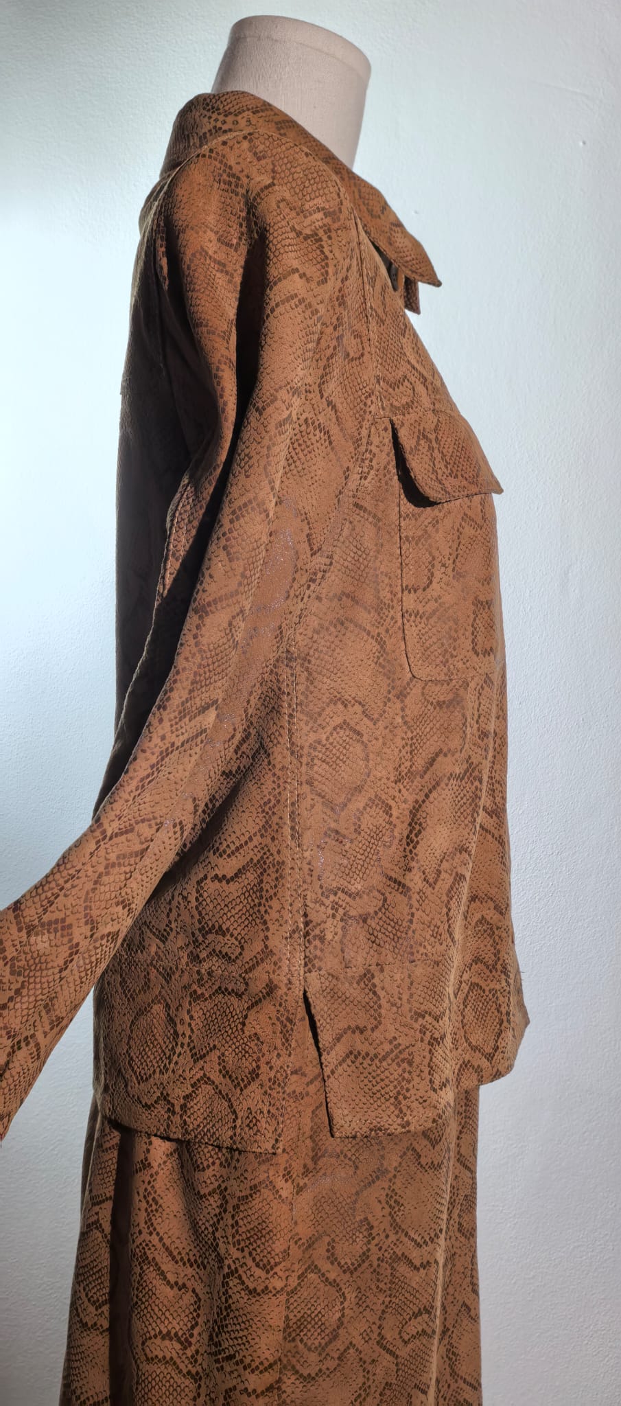 Set vintage din piele fina de nabuc - Mabrun