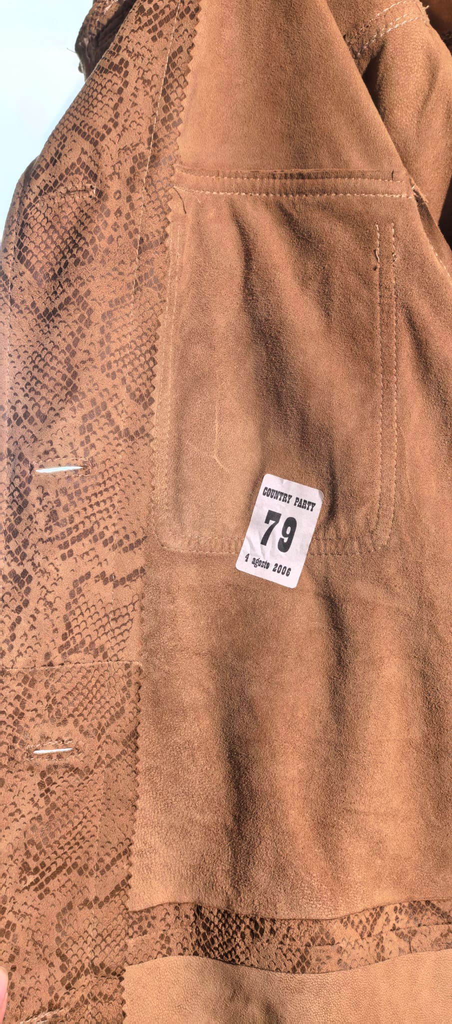 Set vintage din piele fina de nabuc - Mabrun