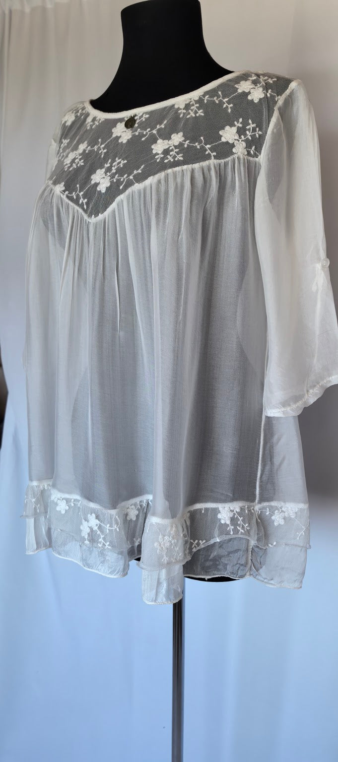 Bluza din voal de matase Made in Italy