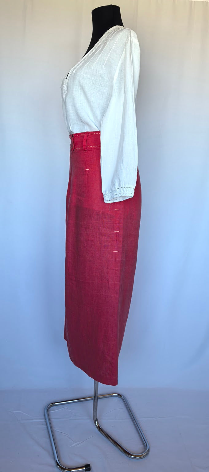 Fusta maxi rosie de in