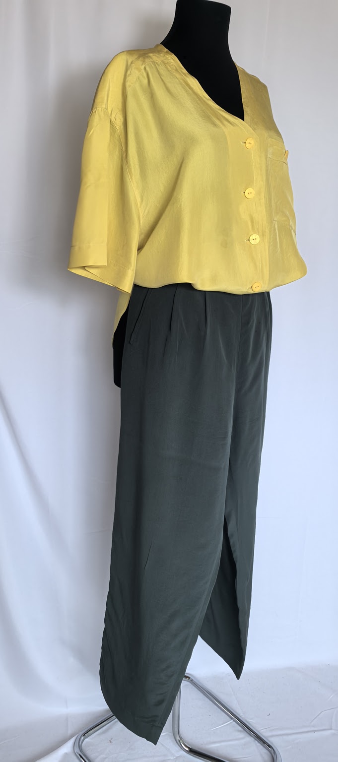 Pantaloni pura seta