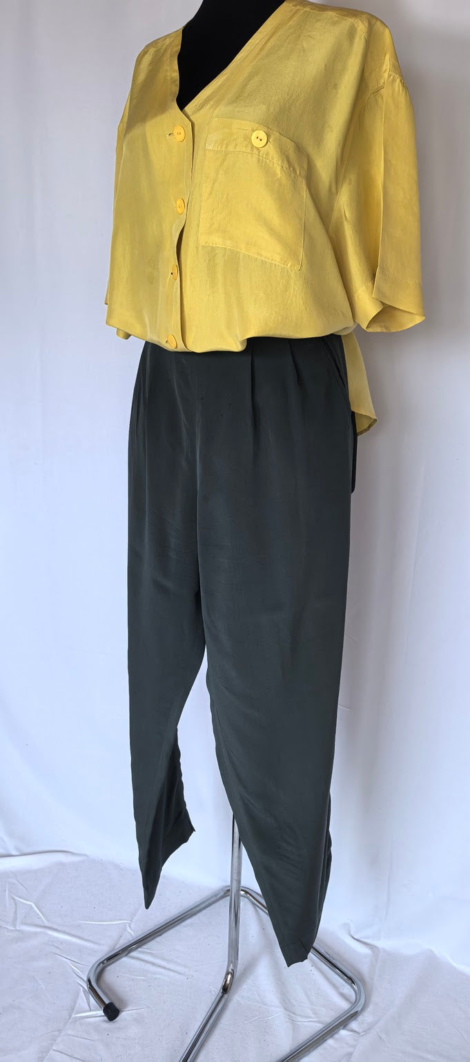 Pantaloni pura seta