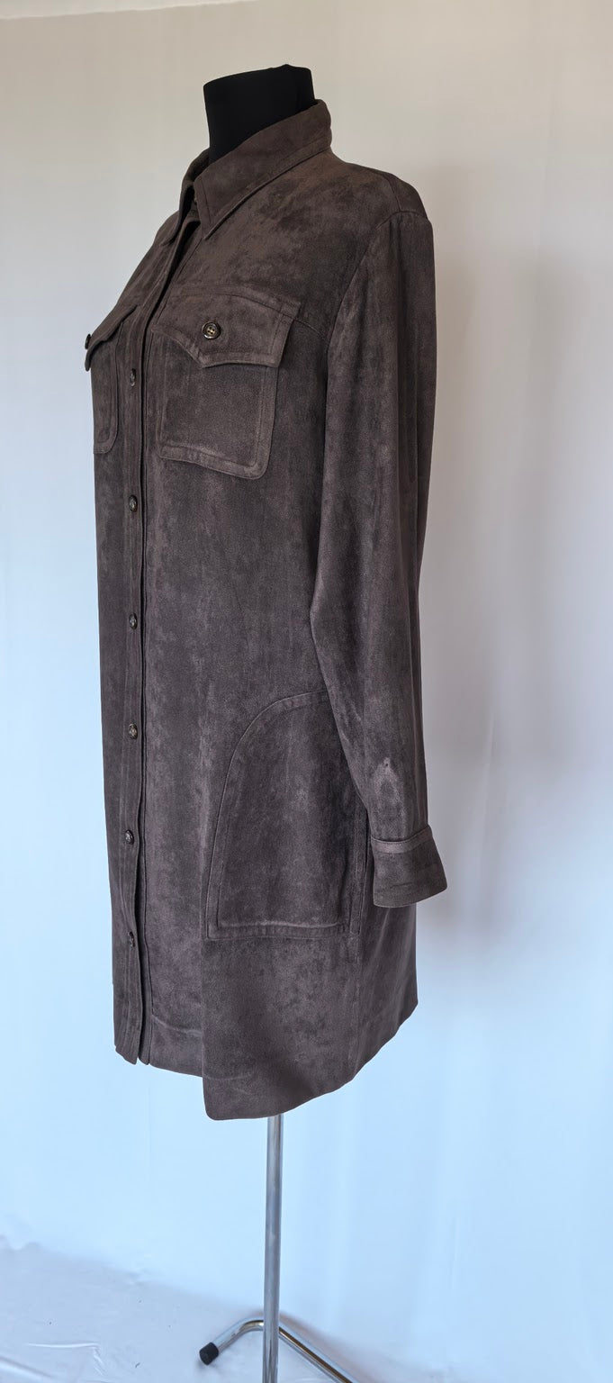 Rochie din catifea cu buzunare Blue Eagle by Les Copains