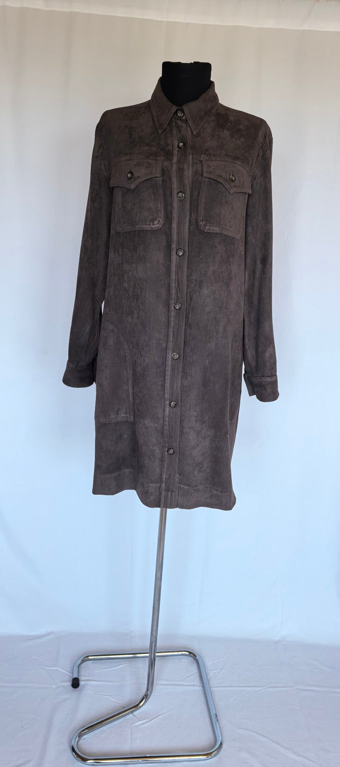 Rochie din catifea cu buzunare Blue Eagle by Les Copains