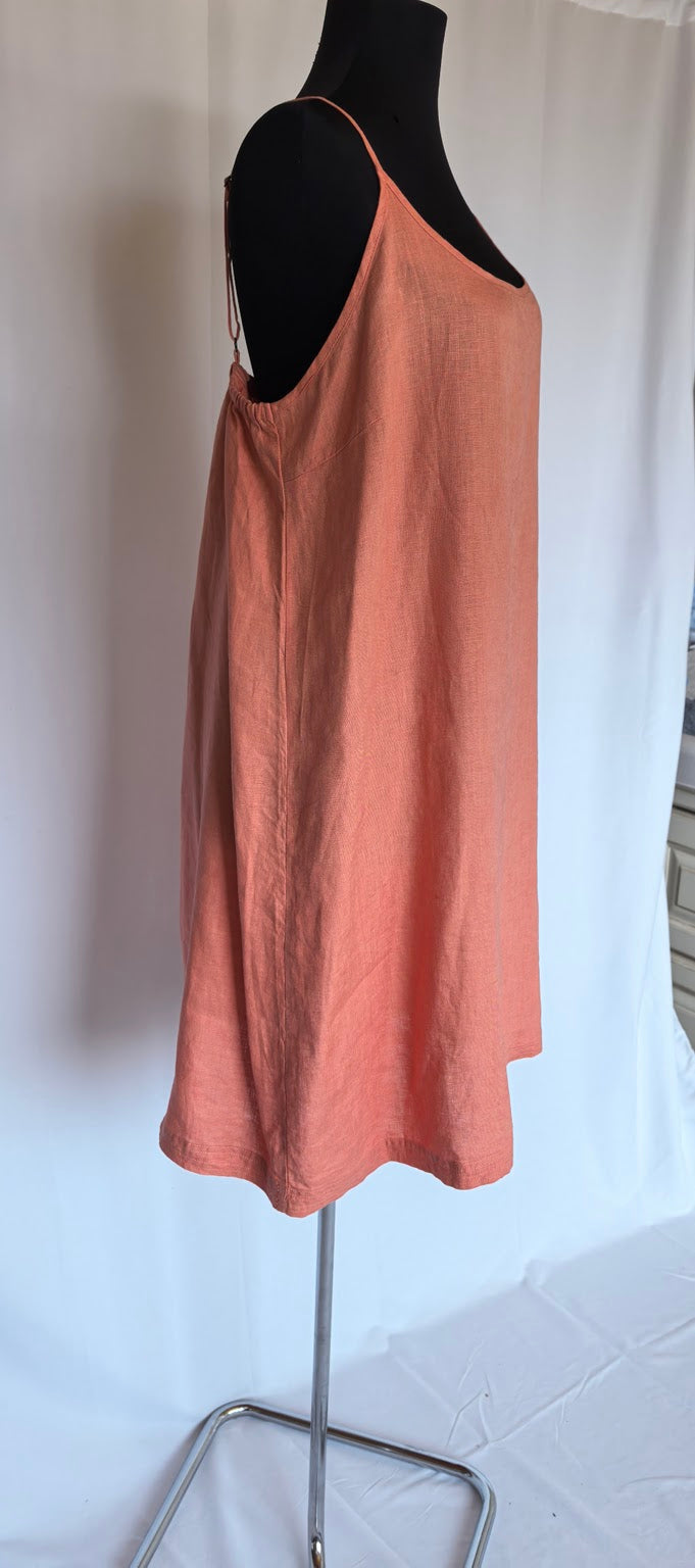 Rochie din in corai in croi A