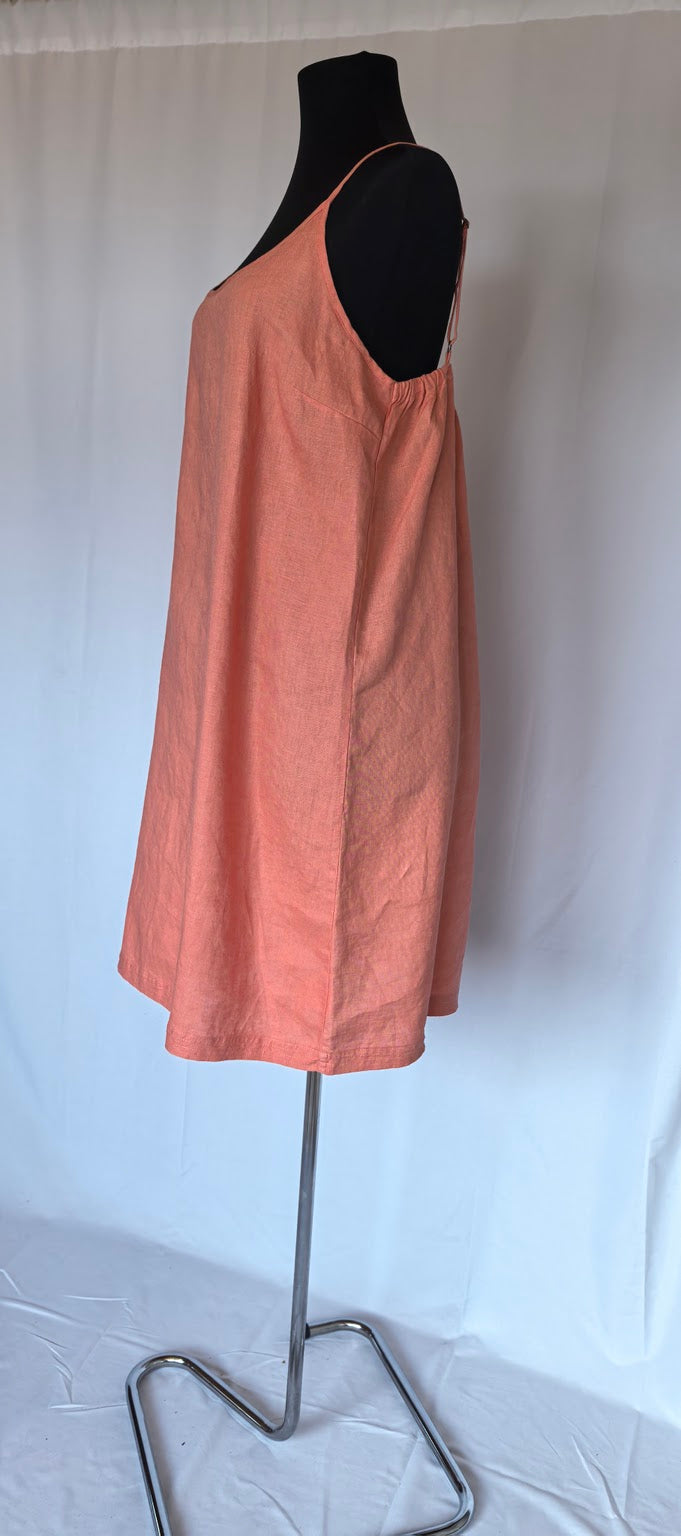 Rochie din in corai in croi A